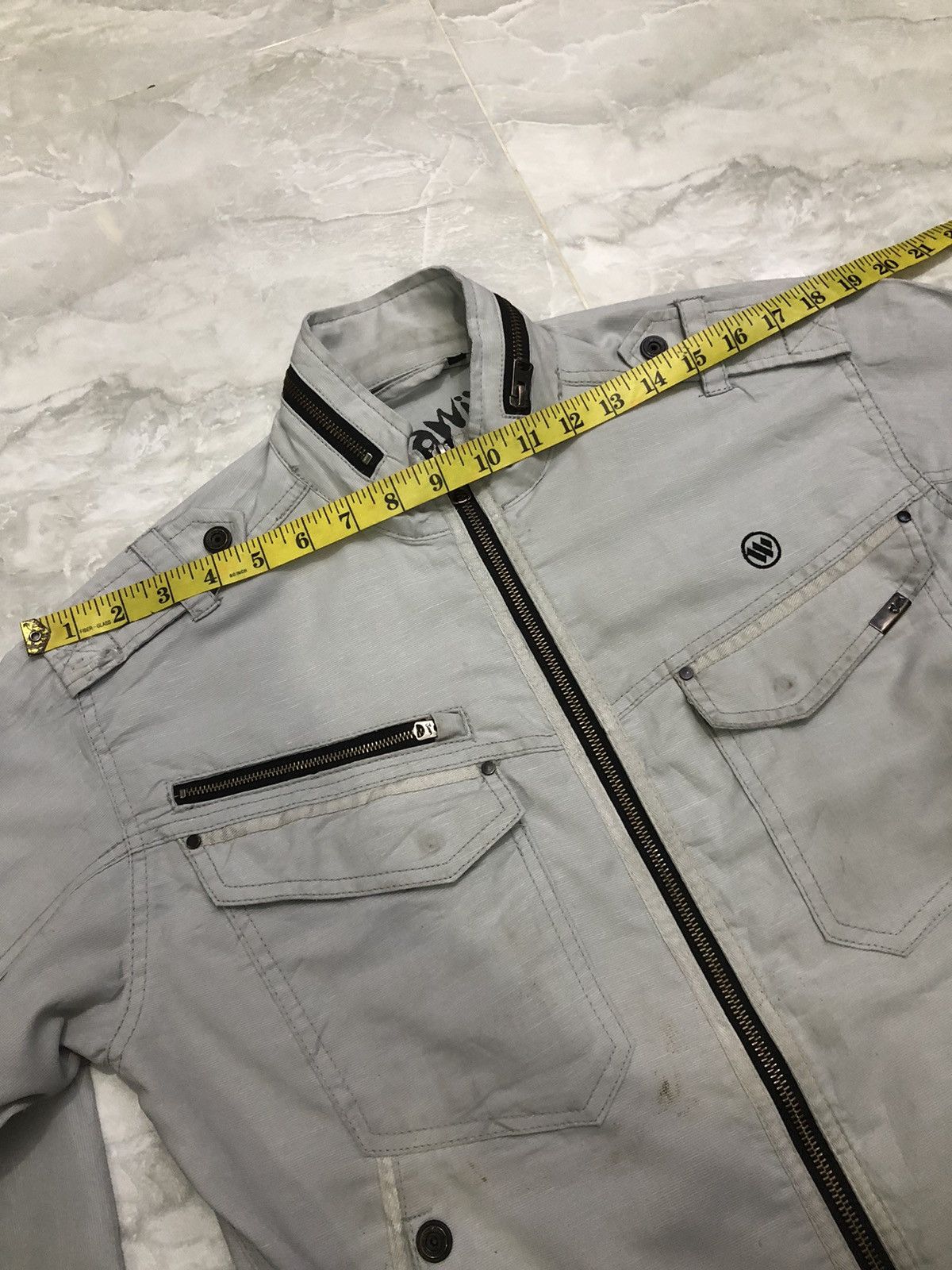 Japanese Brand Jawin Stretch Slim Workwear Jacket Size US M / EU 48-50 / 2 - 23 Thumbnail