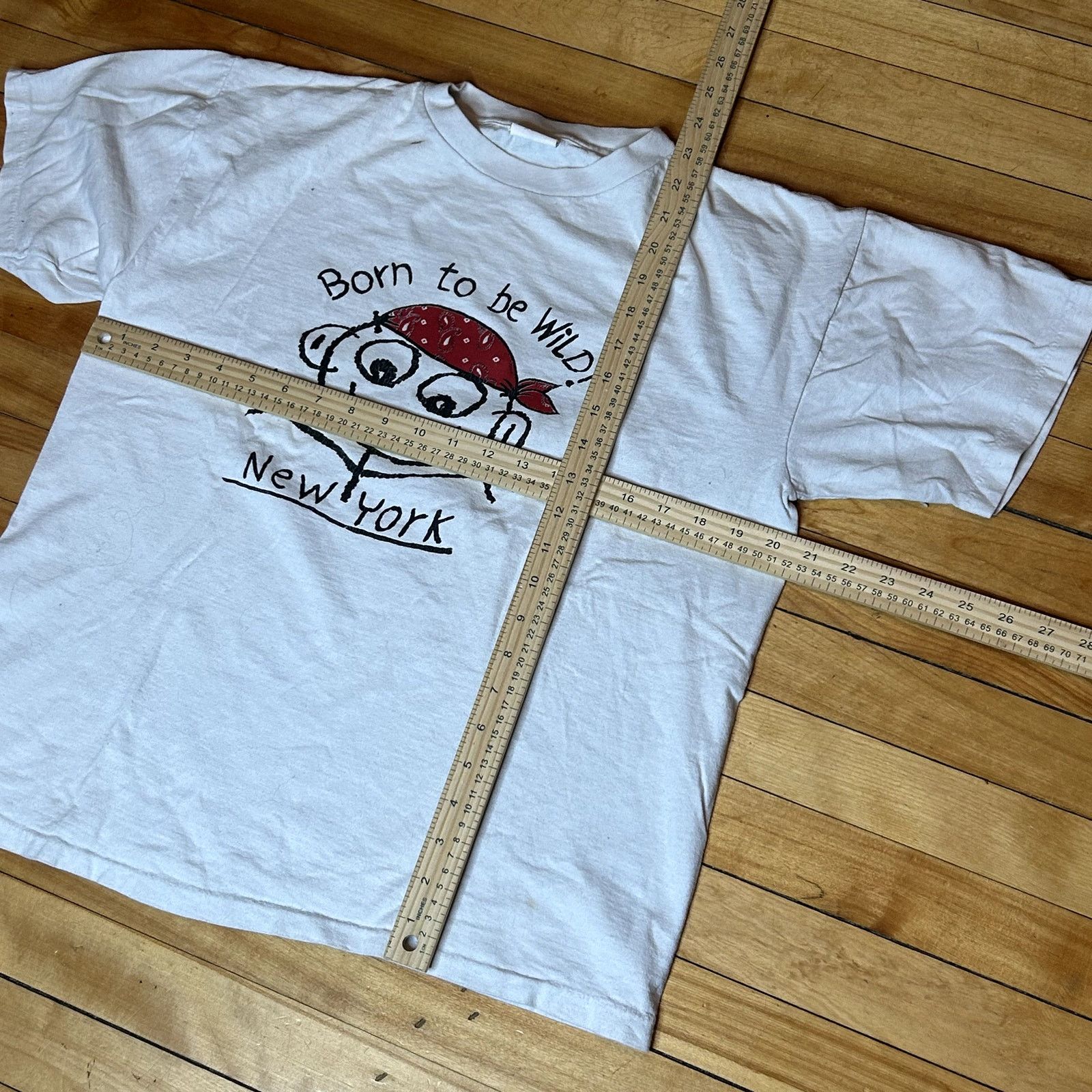 Vintage Vintage Born to be Wild New York T-Shirt Youth Large Size US XS / EU 42 / 0 - 5 Thumbnail