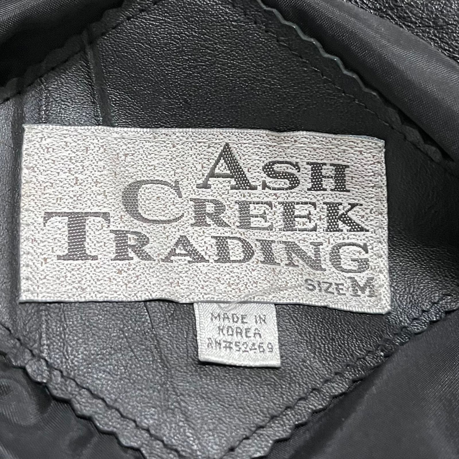 Other Ash Creek Trading Full Zip Leather Bomber Black Jacket M Size US M / EU 48-50 / 2 - 3 Thumbnail