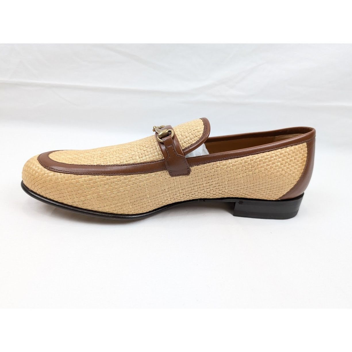 Gucci o1rshd1 Horsebit Buckle Loafers in Beige/Brown Size US 11.5 / EU 44-45 - 8 Thumbnail
