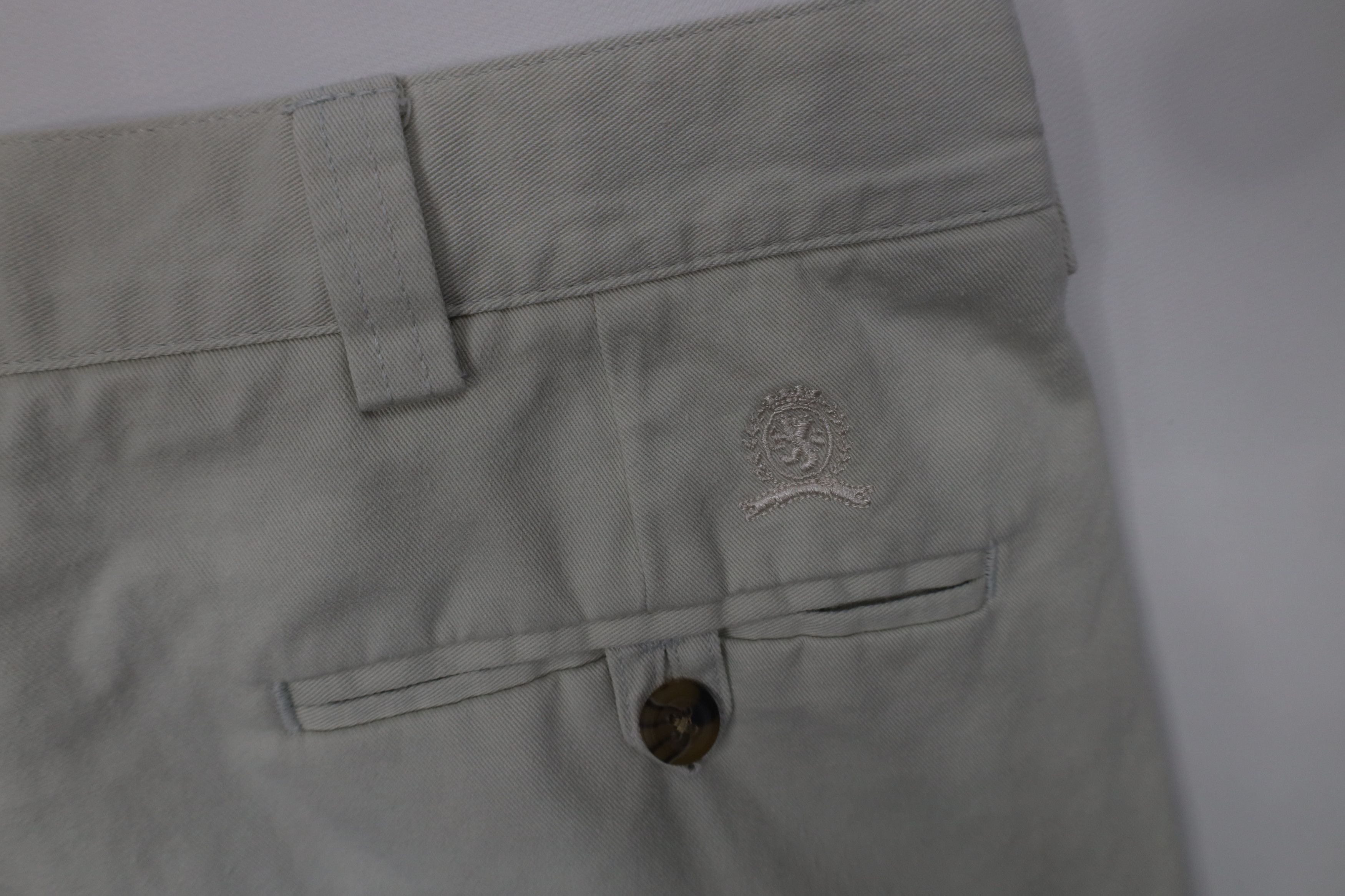 Tommy Hilfiger Vintage 90s Tommy Hilfiger Wide Leg Chino Pants Stone Cotton Size US 38 / EU 54 - 13 Thumbnail