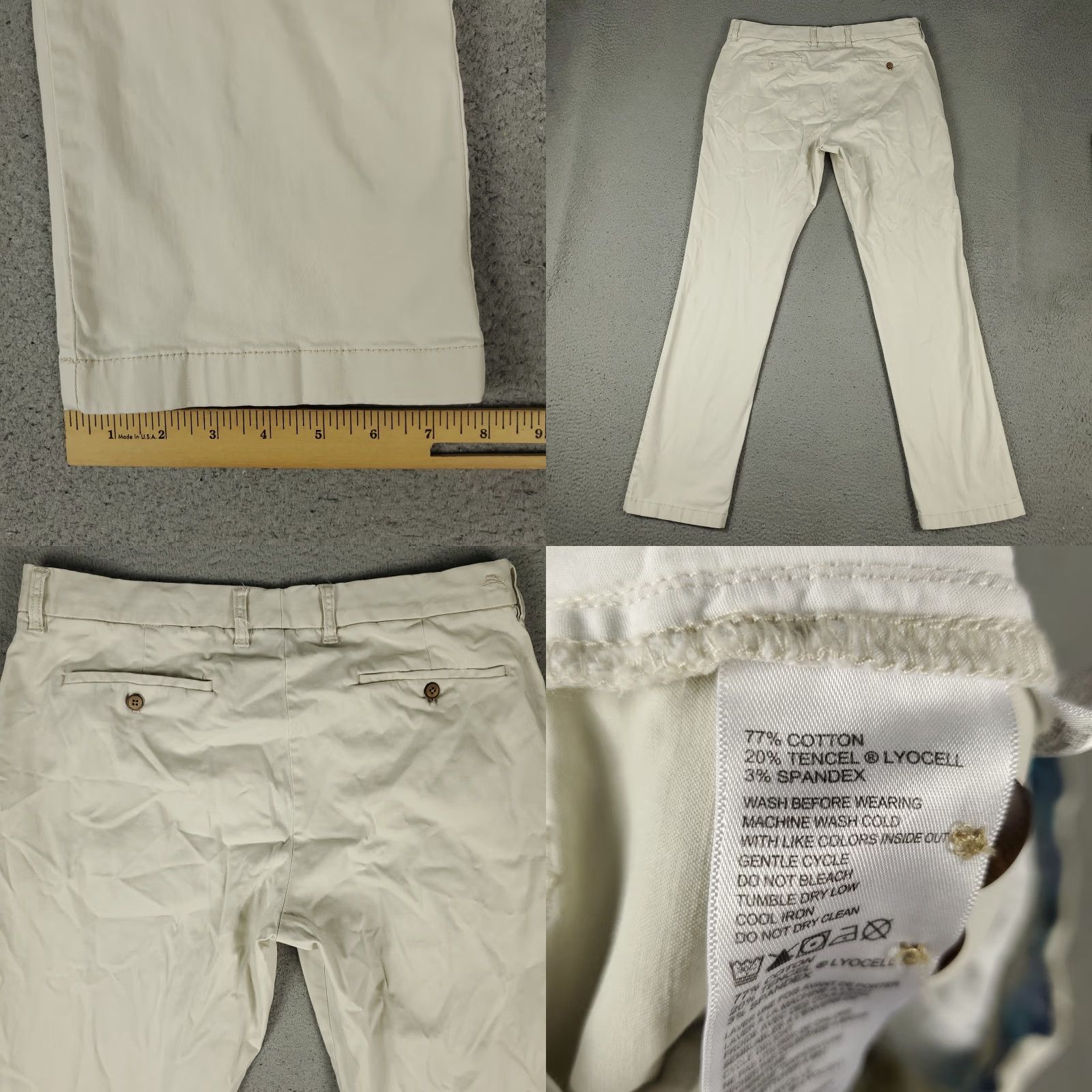 Tommy Bahama Tommy Bahama Pants Mens 36x34 Beige Flat Front Chino Trousers Shirt? Size US 36 / EU 52 - 8 Thumbnail