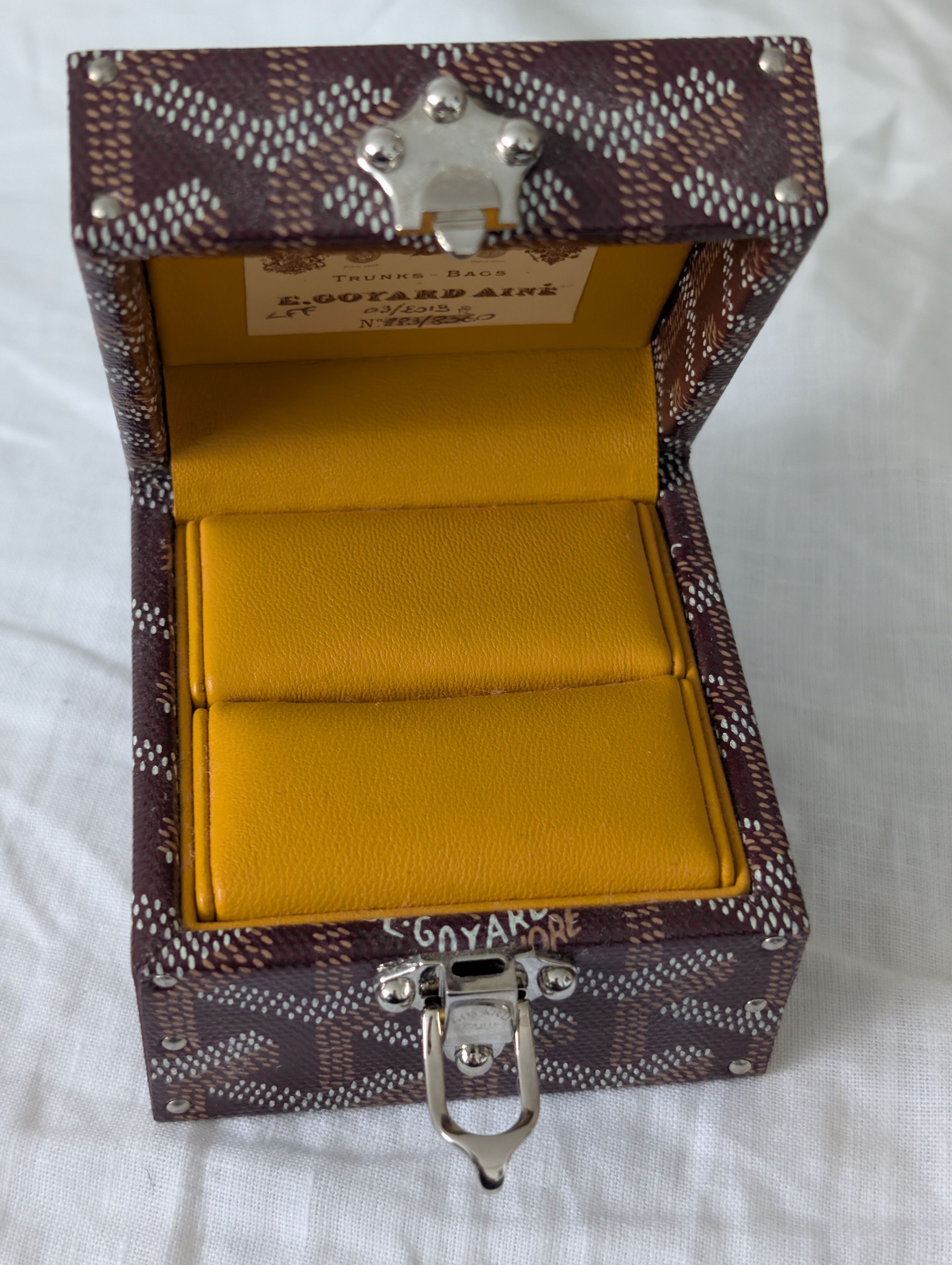 Goyard Regence Burgundy Ring Box Size ONE SIZE - 5 Thumbnail