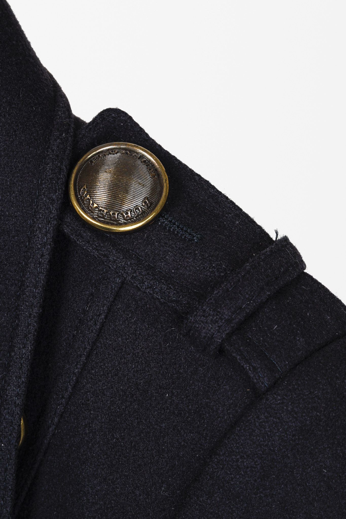 Burberry Prorsum Burberry Prorsum Navy Wool Tulle Trim Pea Coat Size M / US 6-8 / IT 42-44 - 6 Thumbnail