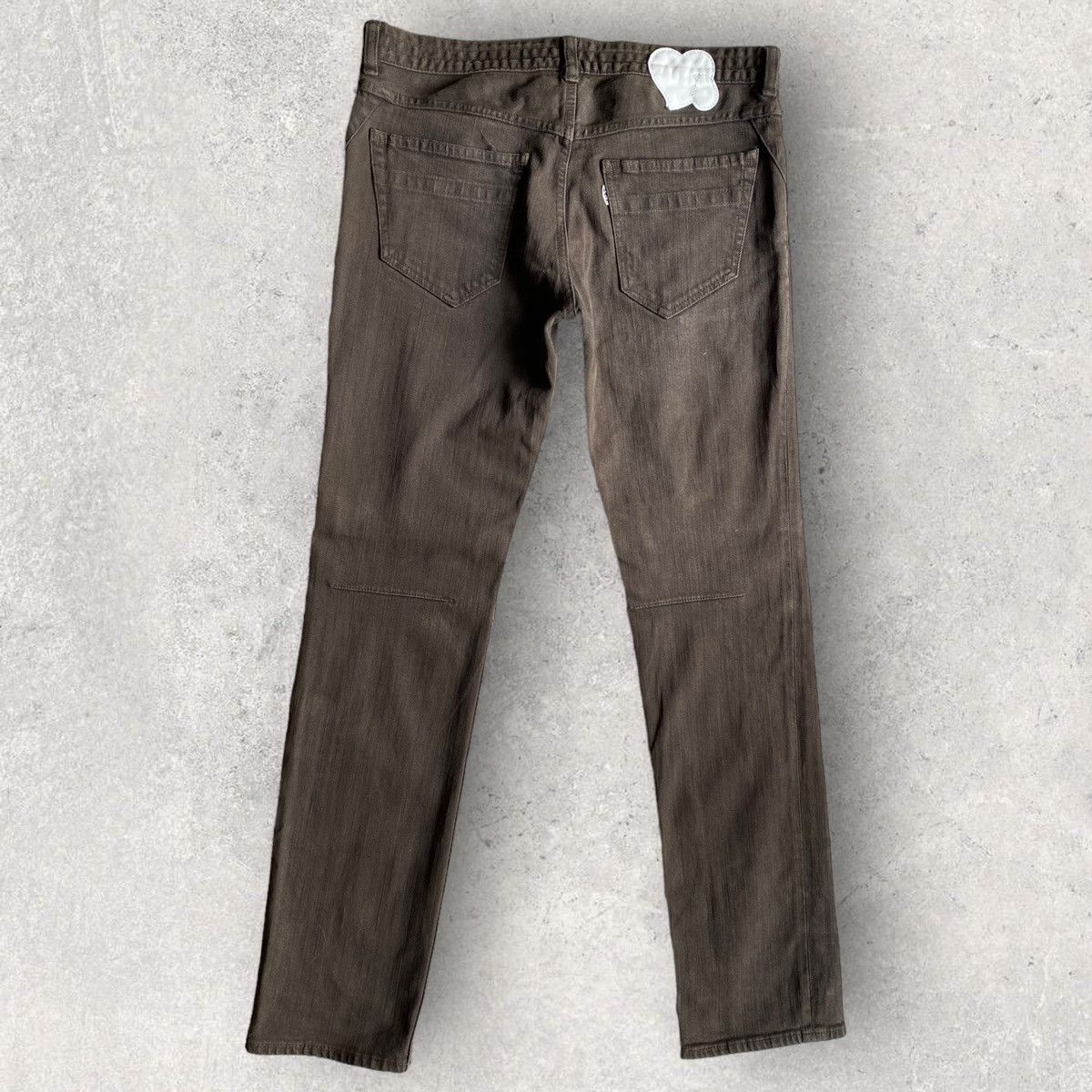 Number (N)ine Number (N)ine SS07 Brown Dye Skinny Jeans Size US 32 / EU 48 - 2 Thumbnail
