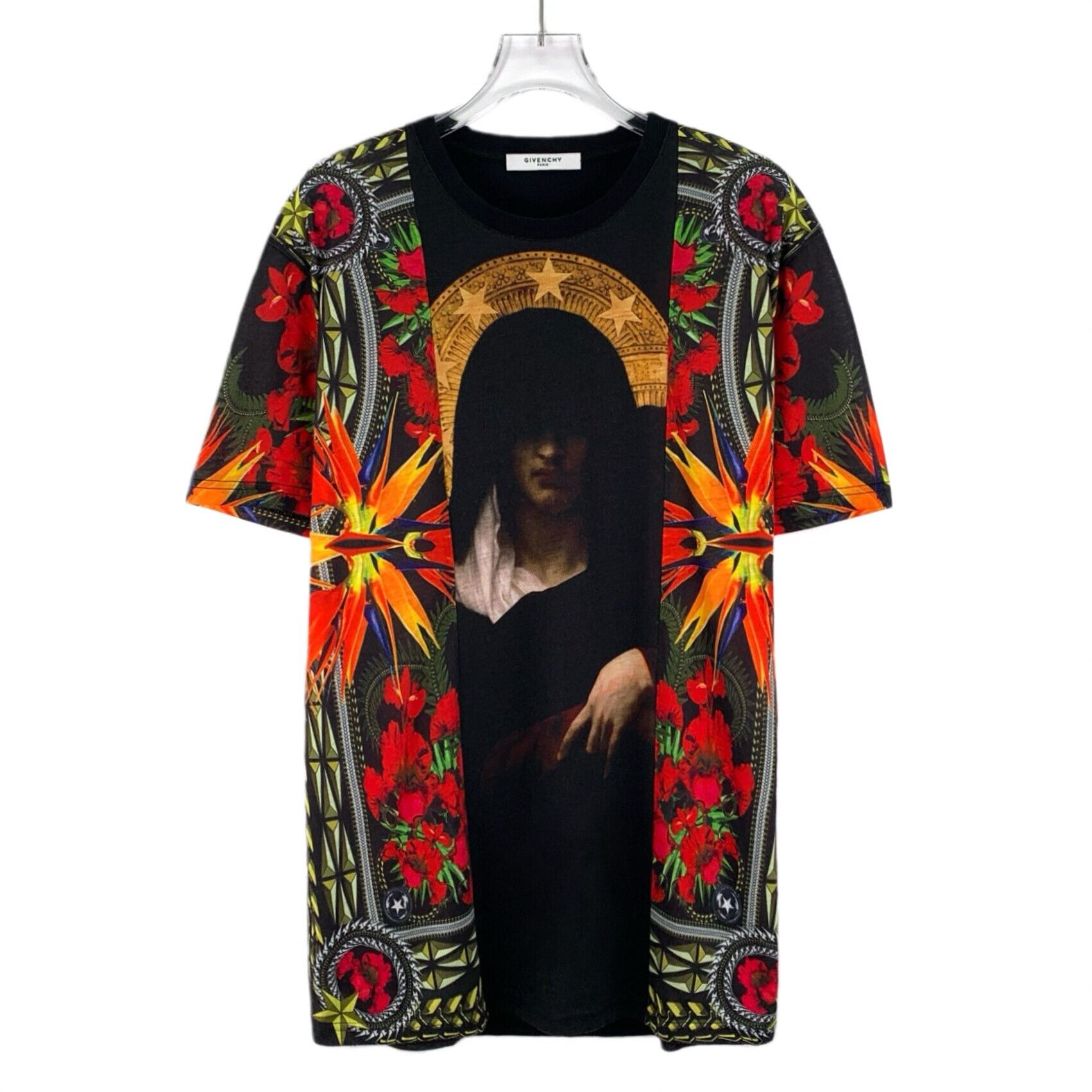 Givenchy Givenchy Floral Madonna Print Cotton T-shirt Size XS / US 0-2 / IT 36-38 - 1 Thumbnail
