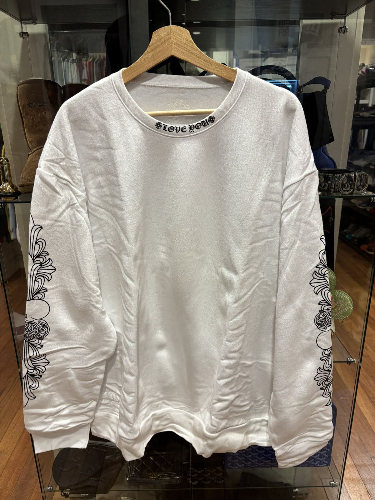 Chrome Hearts Chrome Hearts Love You Crewneck Size US XL / EU 56 / 4 - 1 Thumbnail