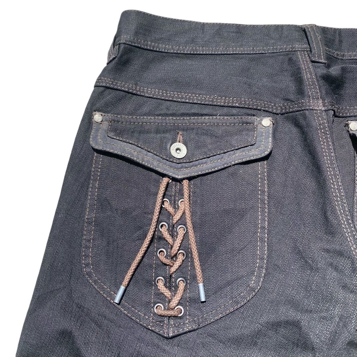 HIDEAWAYS Hideaways string pocket jeans Size US 33 - 8 Thumbnail
