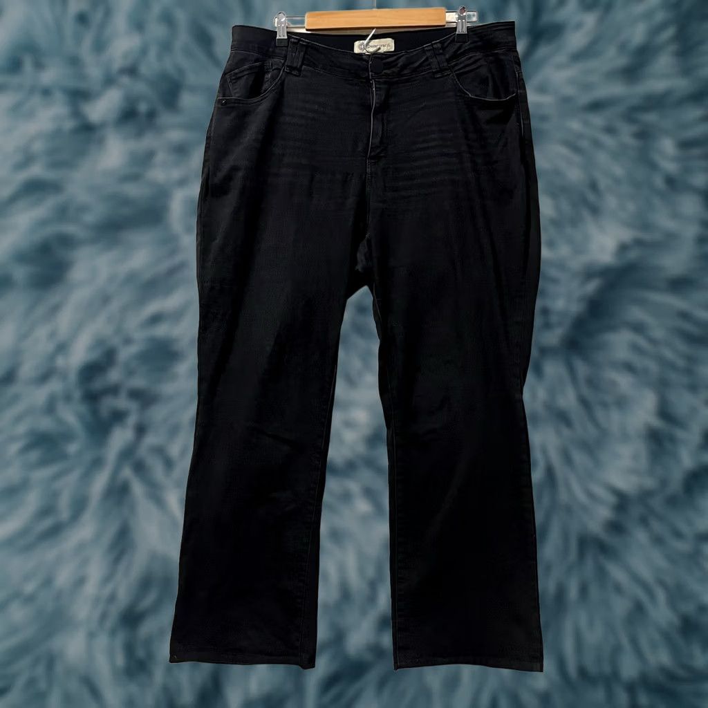 Vintage Democracy Jeans Womens 16W Black Slim Plus Denim 5-Pocket Stretch Size 38" / US 16 / IT 52 - 1 Thumbnail