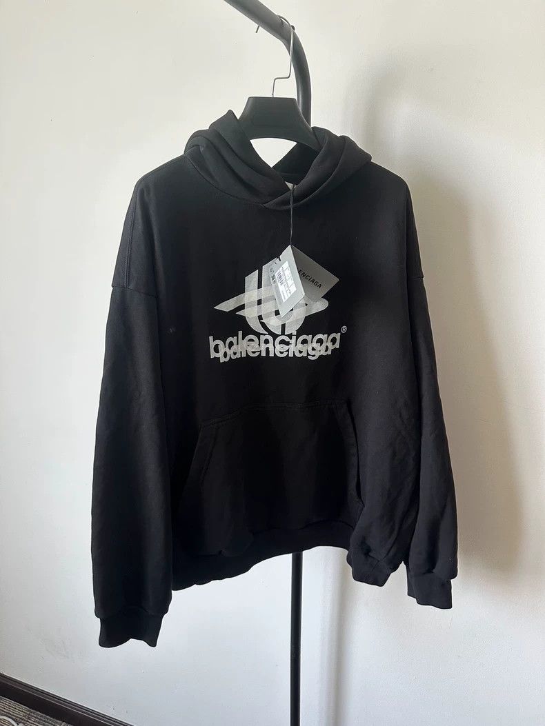 Balenciaga Balenciaga Letter Logo printed hooded straight-leg sweatsh Size US M / EU 48-50 / 2 - 1 Thumbnail