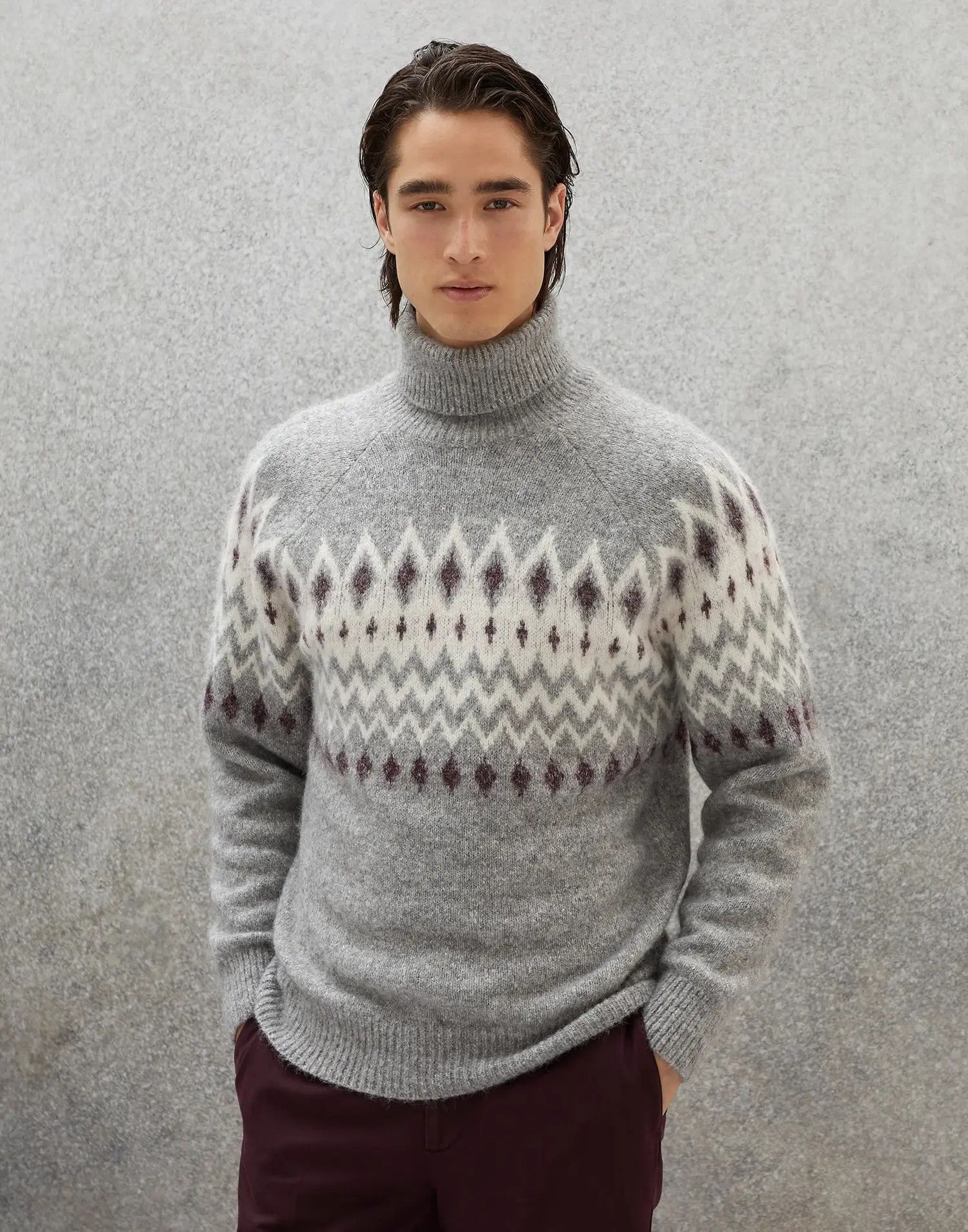 Brunello Cucinelli o1w1db10225 Turtleneck Sweater in Multicolor Size US M / EU 48-50 / 2 - 1 Thumbnail