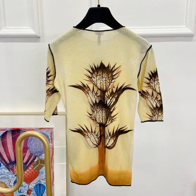 Loewe loewe Yellow printed short-sleeved shirt 2506-Nextarrow Size US M / EU 48-50 / 2 - 2 Thumbnail