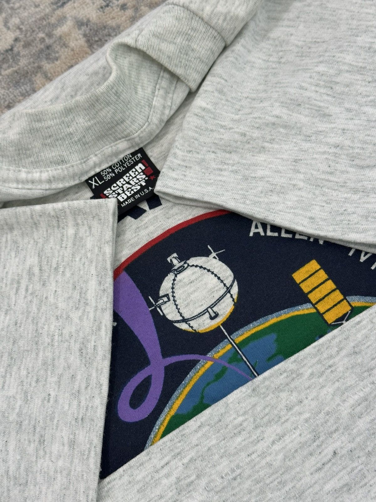 NASA Vintage 90s Deadstock Atlantis STS - 46 Space Tshirt NASA Size US XL / EU 56 / 4 - 5 Thumbnail