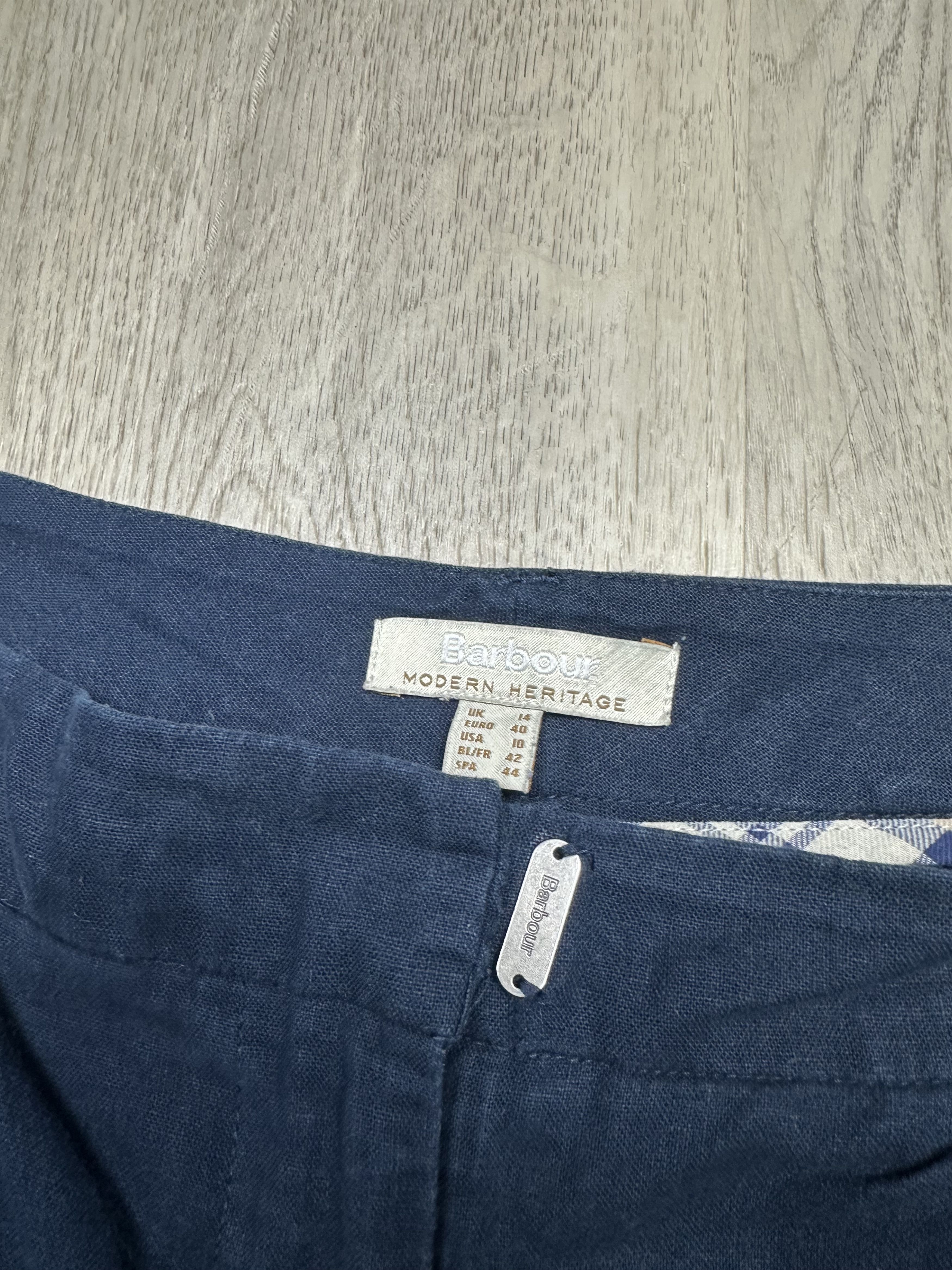 Barbour Barbour Womens Somerland Linen Baggy Pants Trousers Size 32" / US 10 / IT 46 - 3 Thumbnail