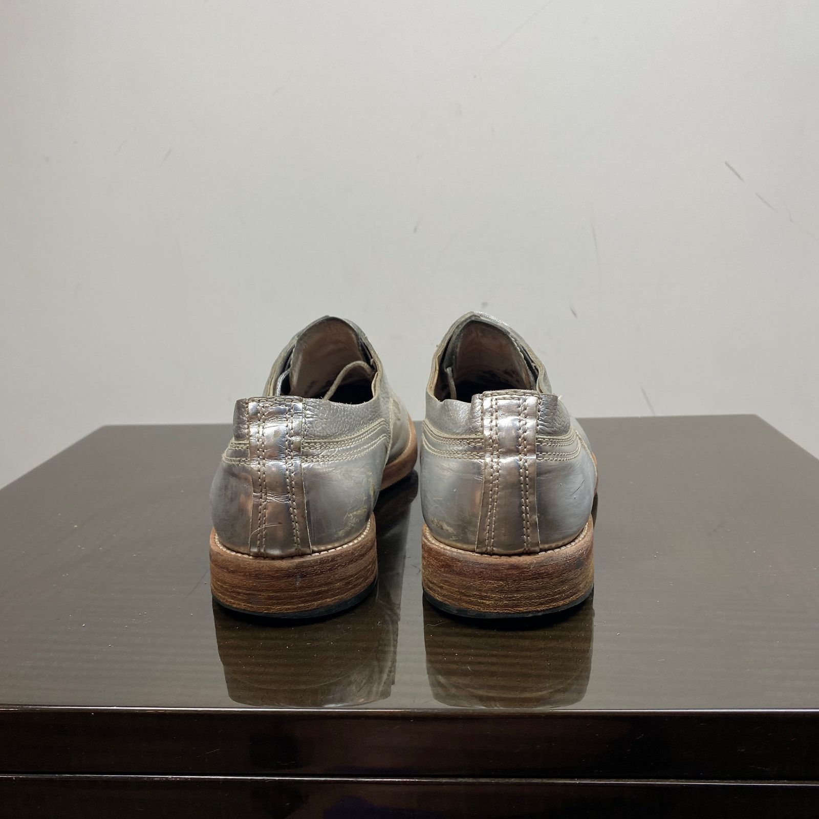 Acne Studios Acne Studios Askin Silver Cap Toe Derby Shoes Men's 43 US 10 Size US 10 / EU 43 - 4 Thumbnail