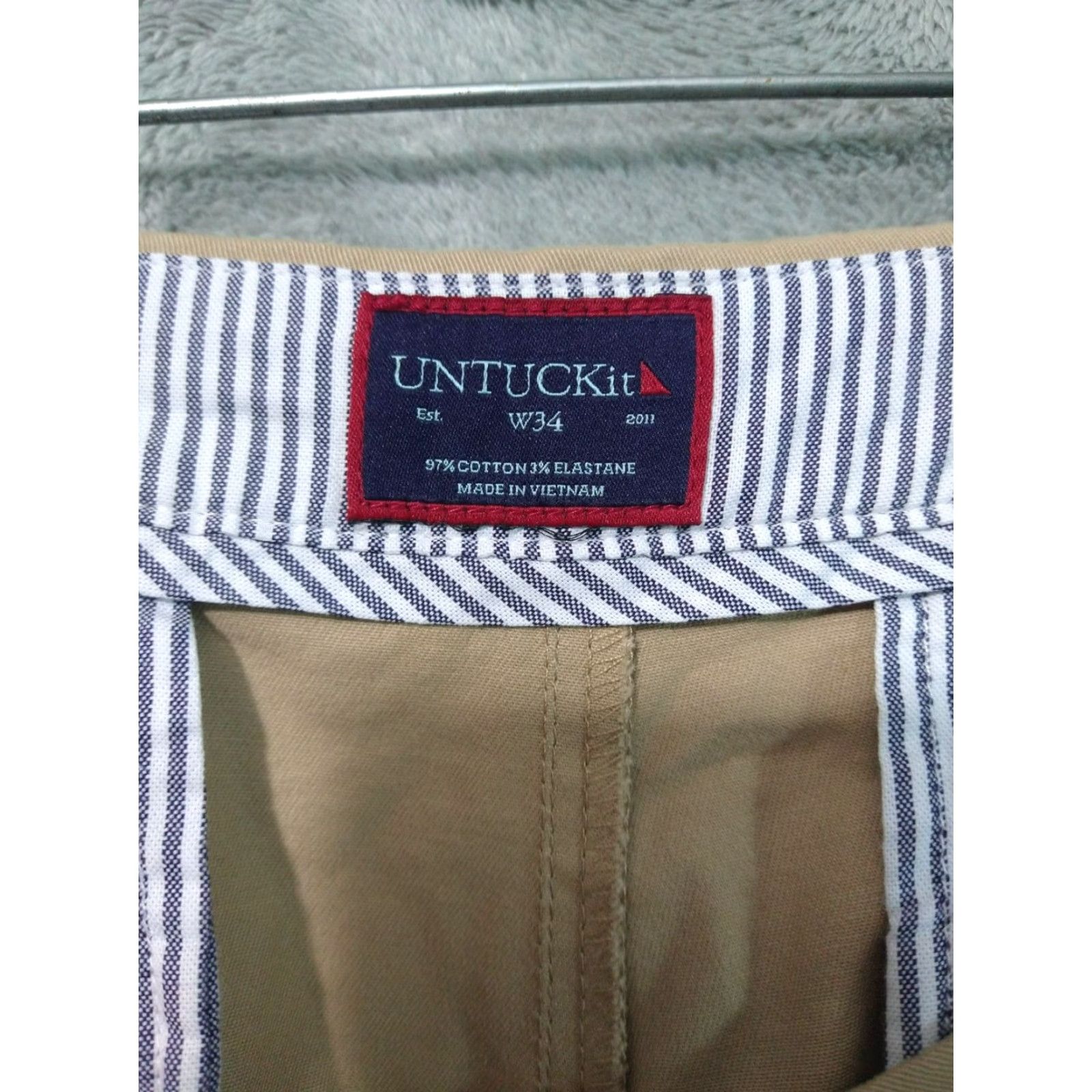 UNTUCKit UNTUCKit Mens Shorts 34 Beige Chino Golf Outdoors Preppy Casual Vintage No Size US 34 / EU 50 - 7 Thumbnail
