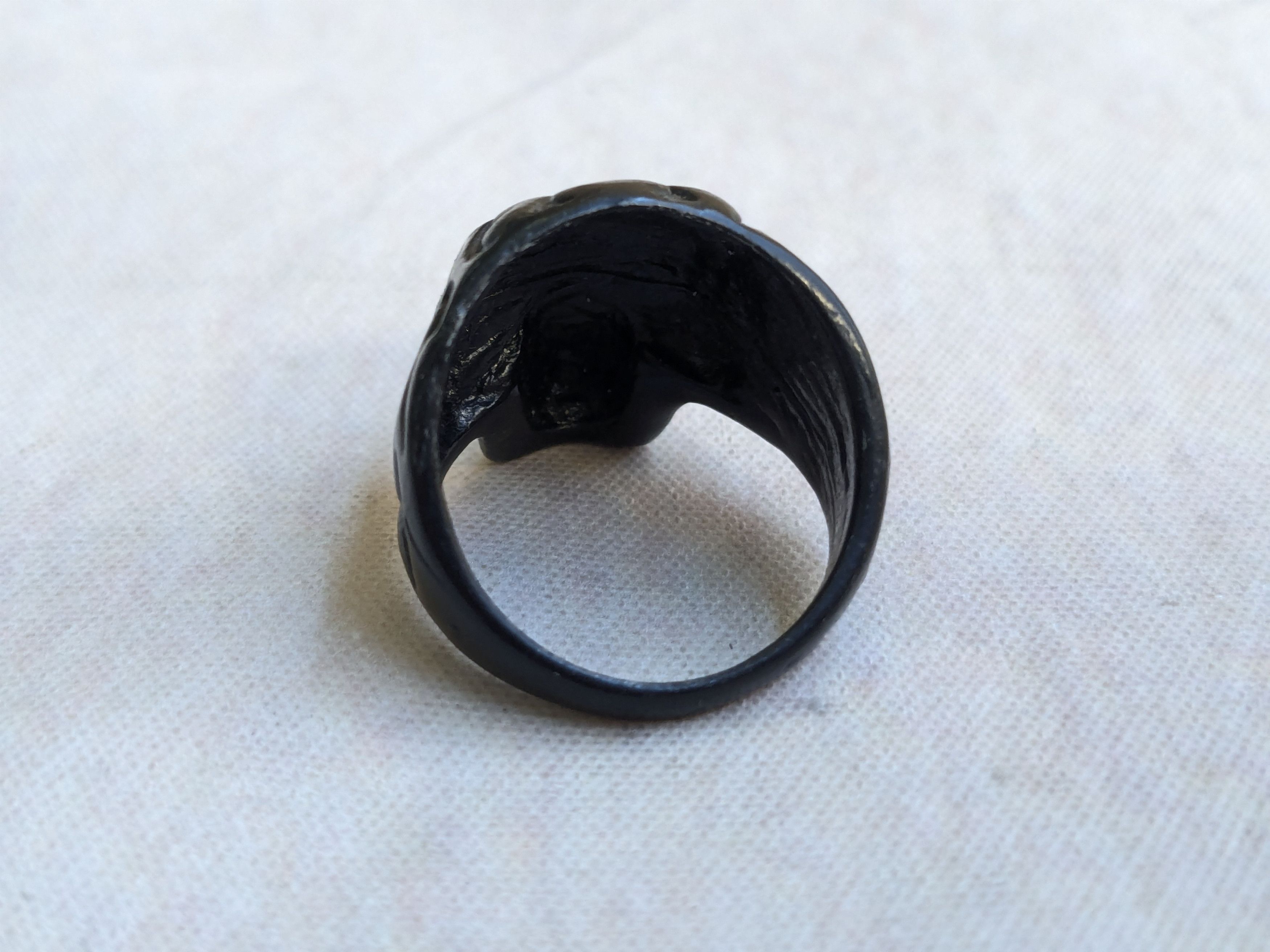 Jewelry Black Skull Ring 9.25 Size ONE SIZE - 4 Thumbnail