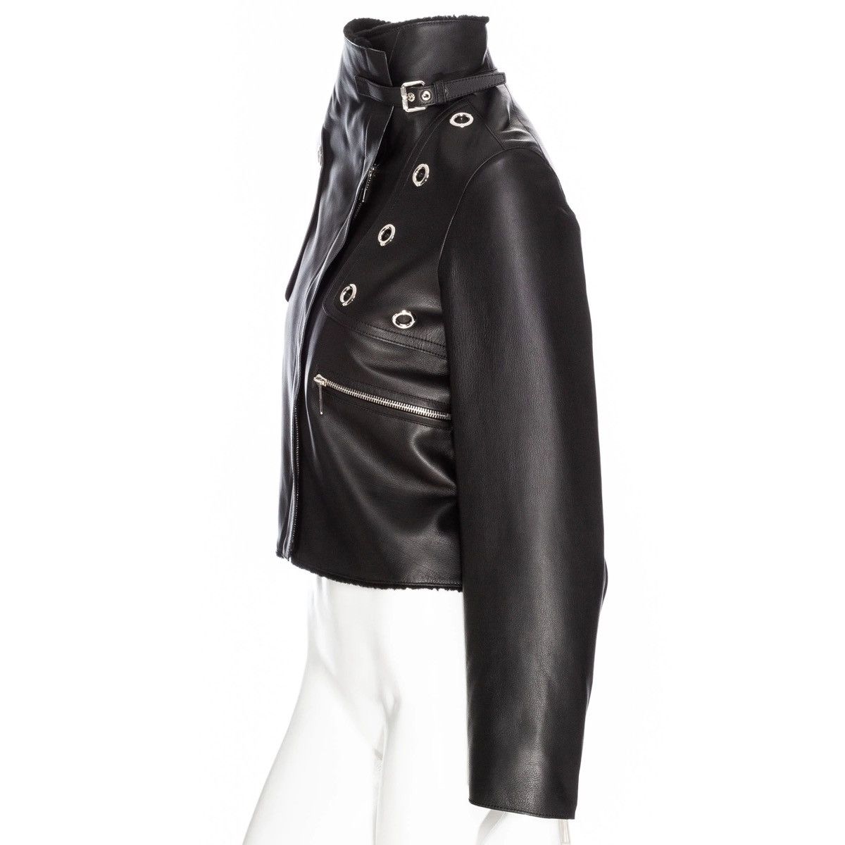 Hermes Hermes Shearling Cropped Leather Jacket Size XS / US 0-2 / IT 36-38 - 5 Thumbnail