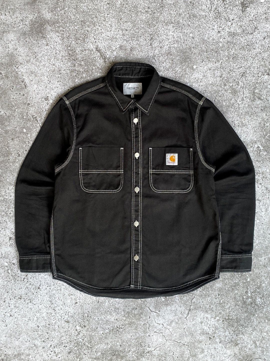 Carhartt Carhartt WIP Chalk Shirt Jacket Black Size US M / EU 48-50 / 2 - 1 Thumbnail