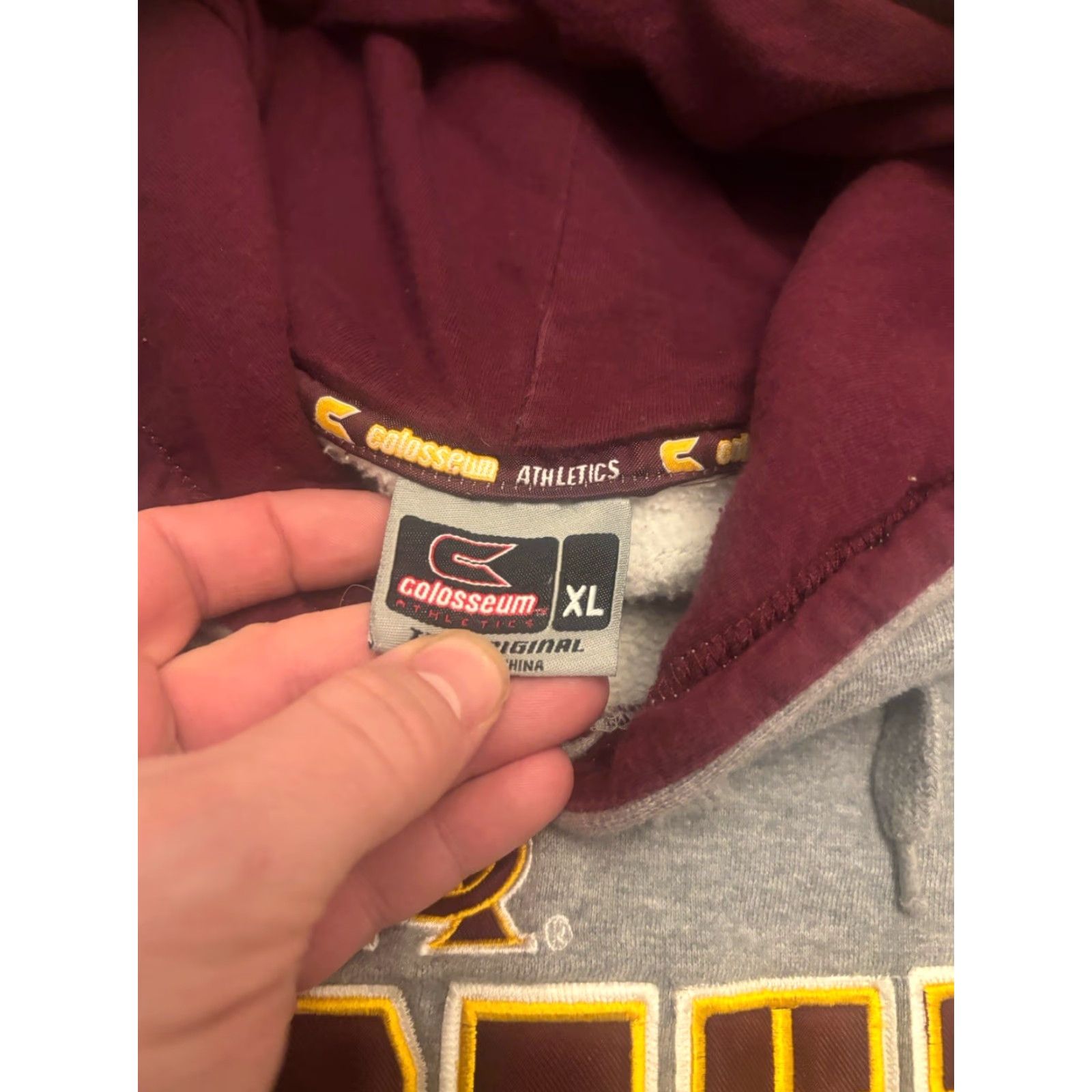 Vintage VINTAGE Arizona State University Sun Devils Hoodie XL Unisex Adults Gray Pullover Old Varsity Brand Size US XL / EU 56 / 4 - 2 Thumbnail