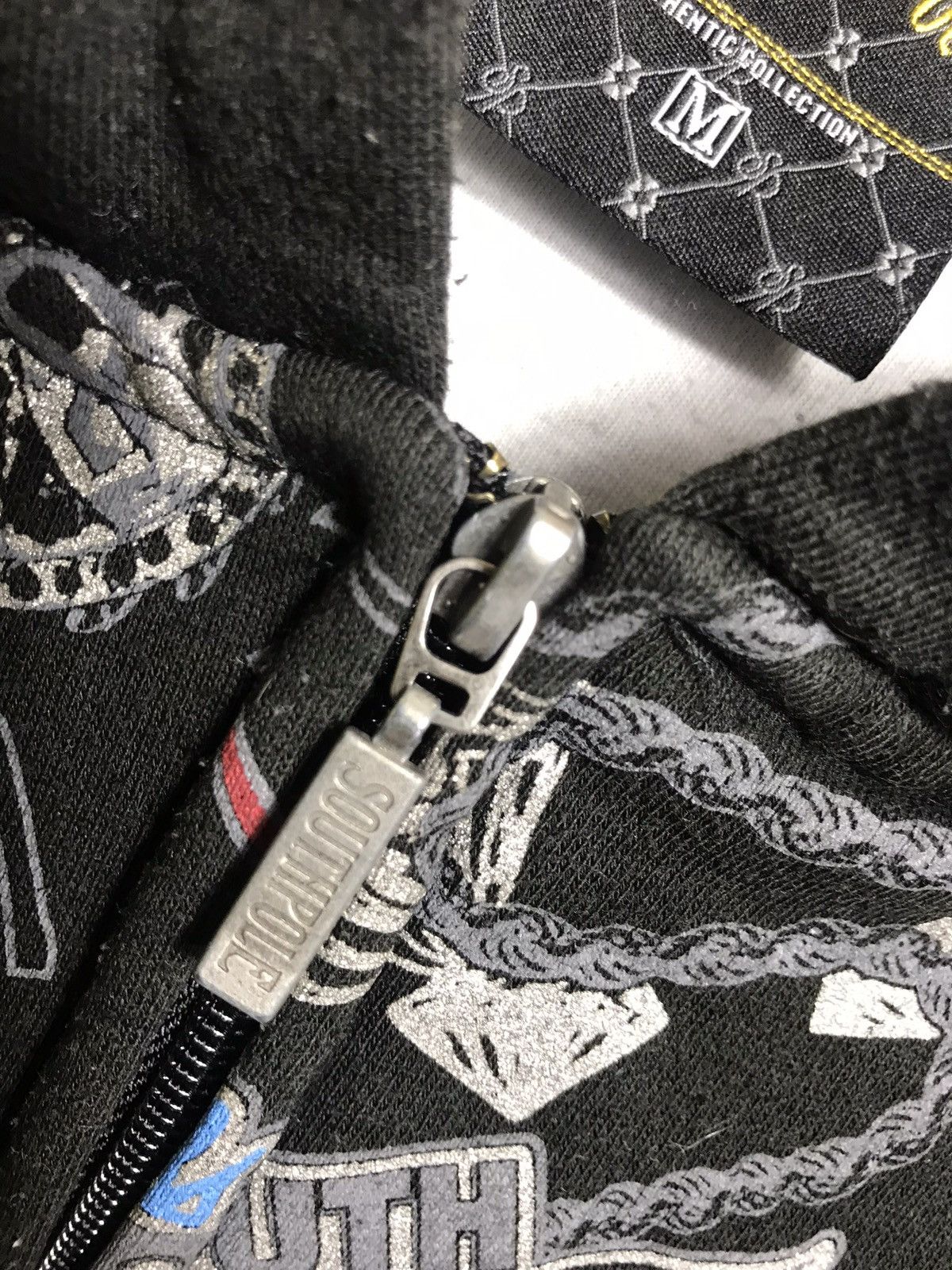 Southpole Vintage Y2K SouthPole Diamond Hoodie Men Full Zip Sweatshirt Size US M / EU 48-50 / 2 - 6 Thumbnail