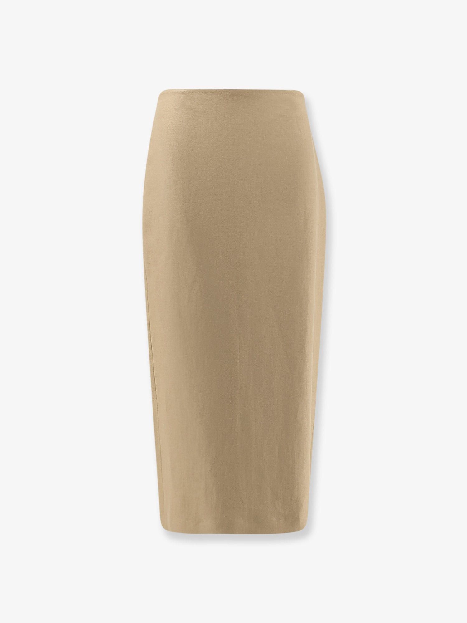 Max Mara Mxsveranda Linen Midi Skirt Size 27" / US 4 / IT 40 - 1 Thumbnail
