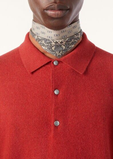 Loro Piana os11x0226 FAO9748 Classic Polo Shirt in Fiery Aura Melange Size US M / EU 48-50 / 2 - 3 Thumbnail