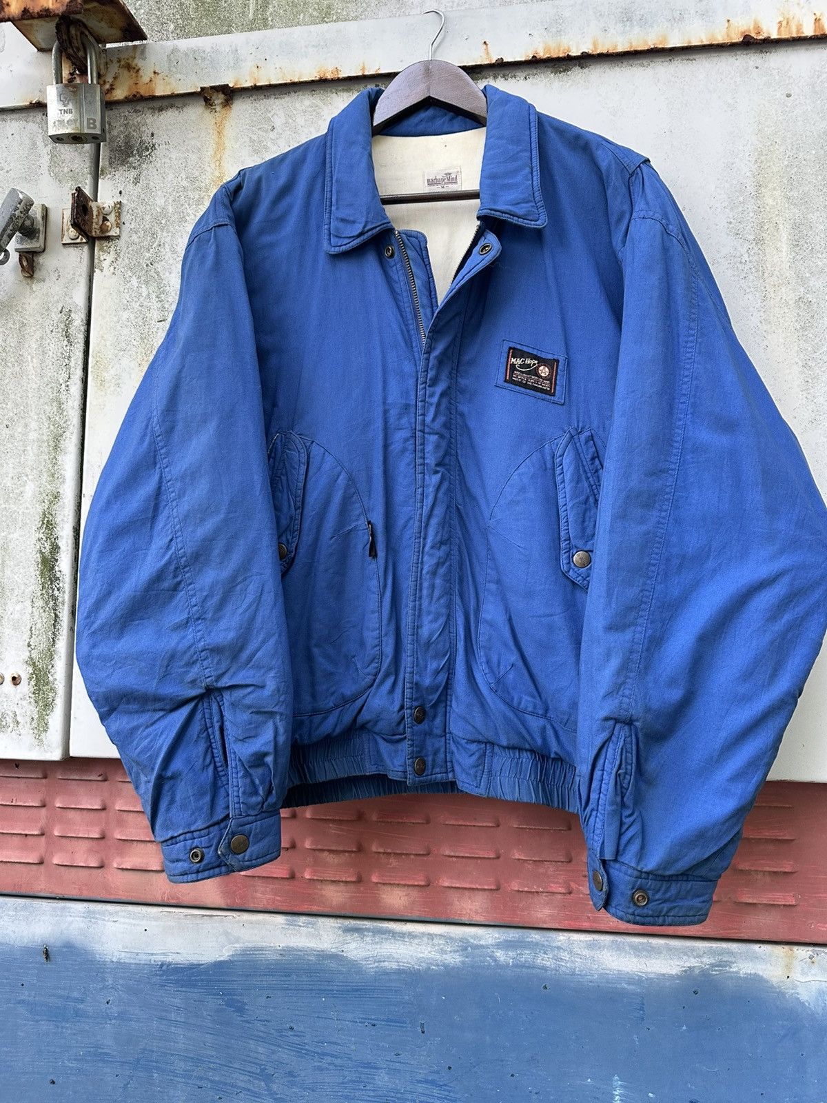 Vintage 👹Vintage MACHope Mind Bomber Jacket Size US M / EU 48-50 / 2 - 5 Thumbnail