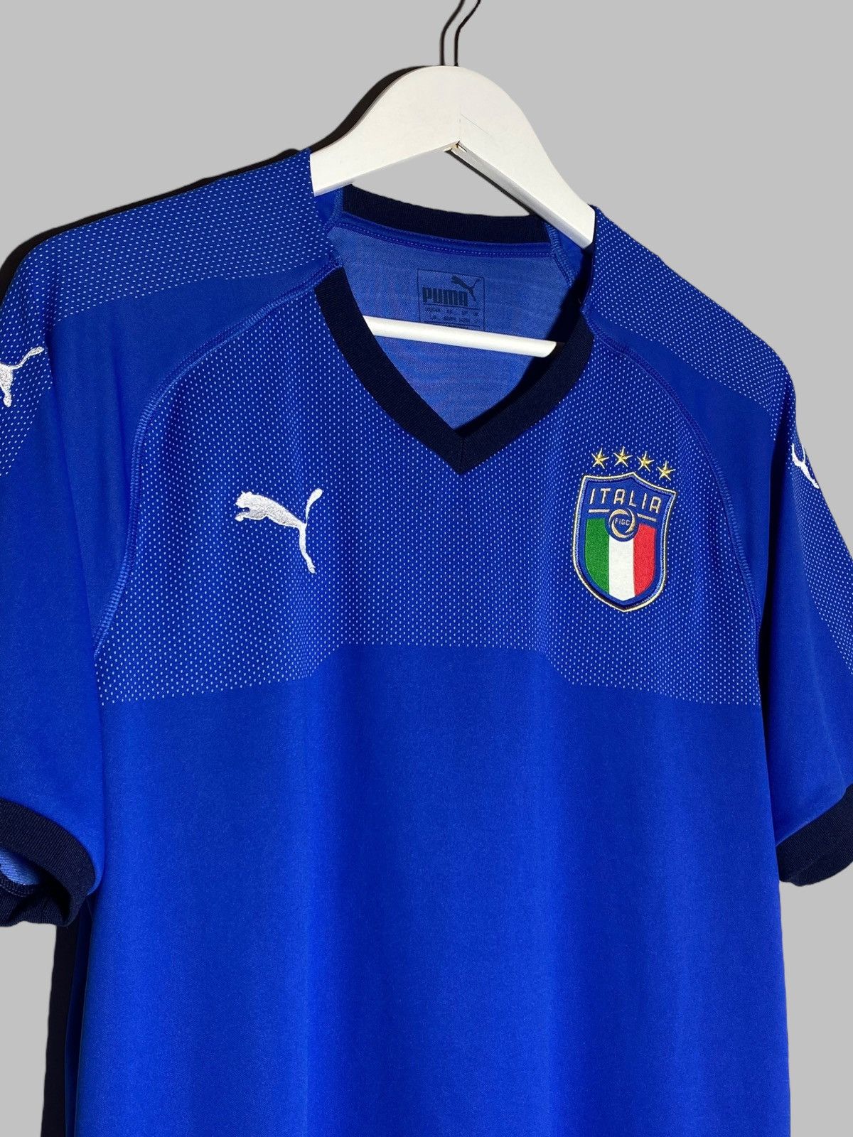 Puma Puma Italy 2018 Home Football Shirt Size US L / EU 52-54 / 3 - 3 Thumbnail