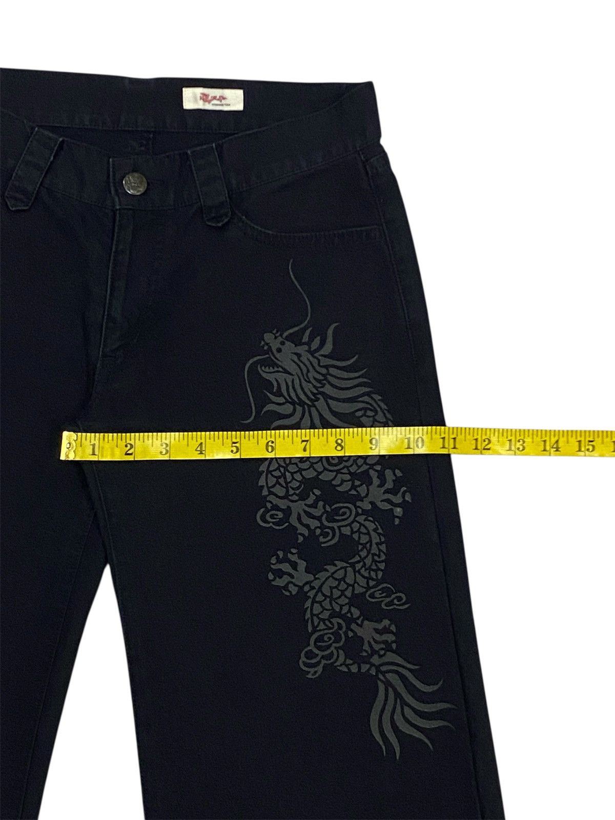 Japanese Brand × Vivienne Tam 💃Vivienne Tam Wide-Leg Dragon Printed Pants Size 28" / US 6 / IT 42 - 18 Thumbnail