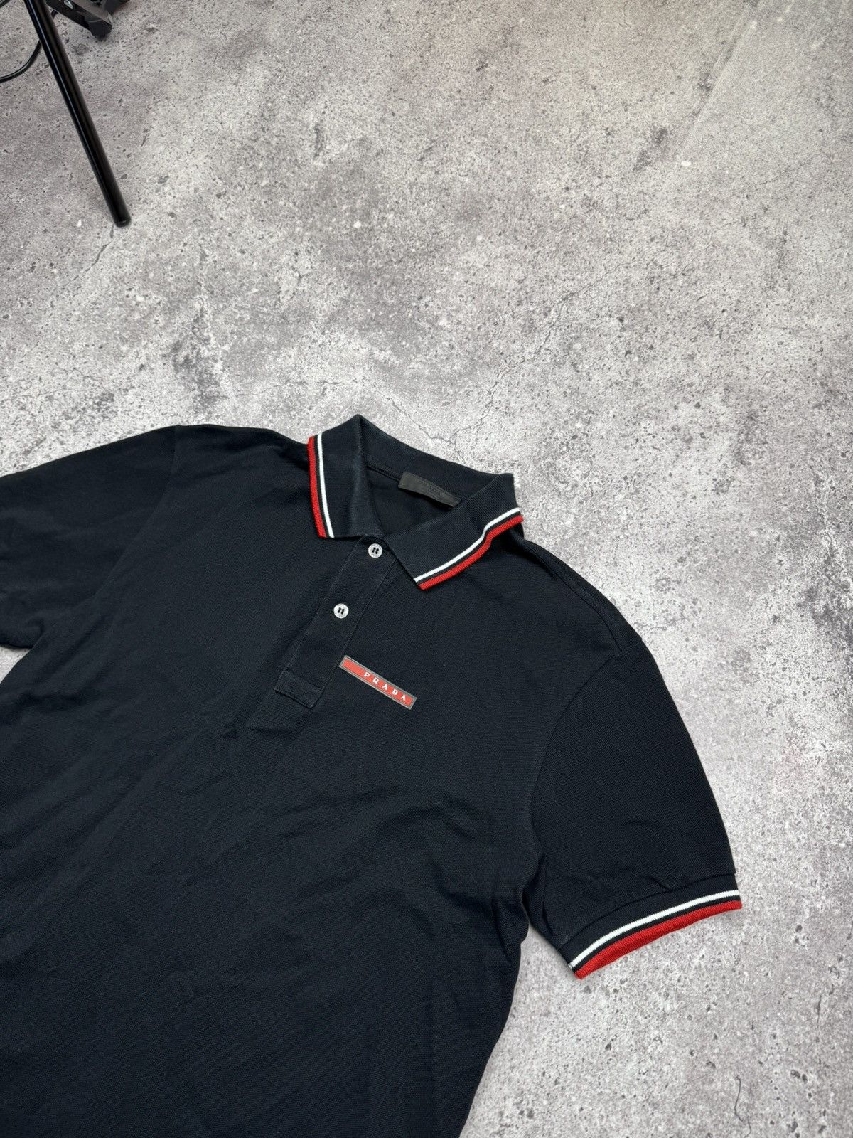 Prada Prada Red Tab Polo T Shirt Black Size US S / EU 44-46 / 1 - 2 Thumbnail