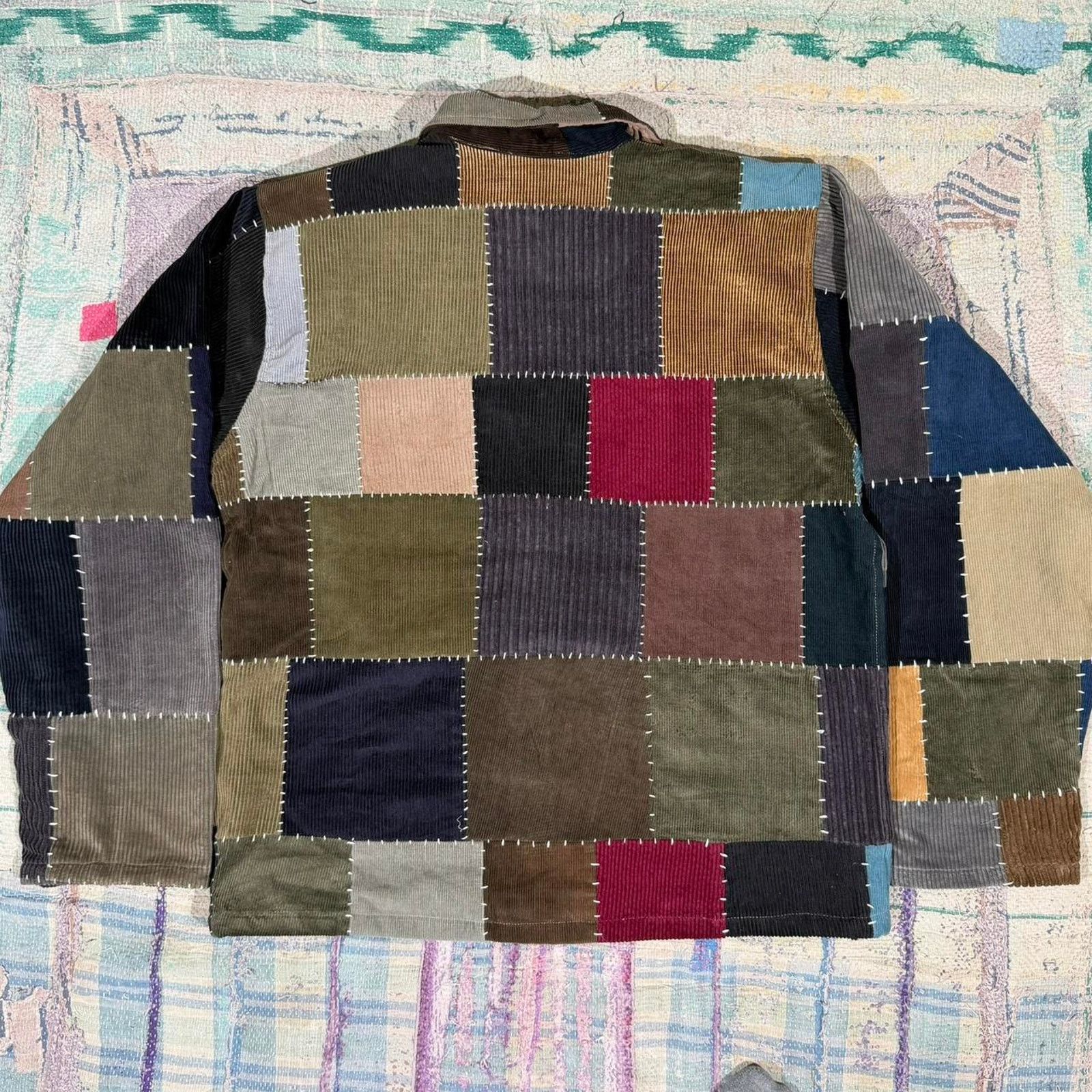 Other Custom patchwork corduroy jacket handmade sashiko size small Size US S / EU 44-46 / 1 - 2 Thumbnail