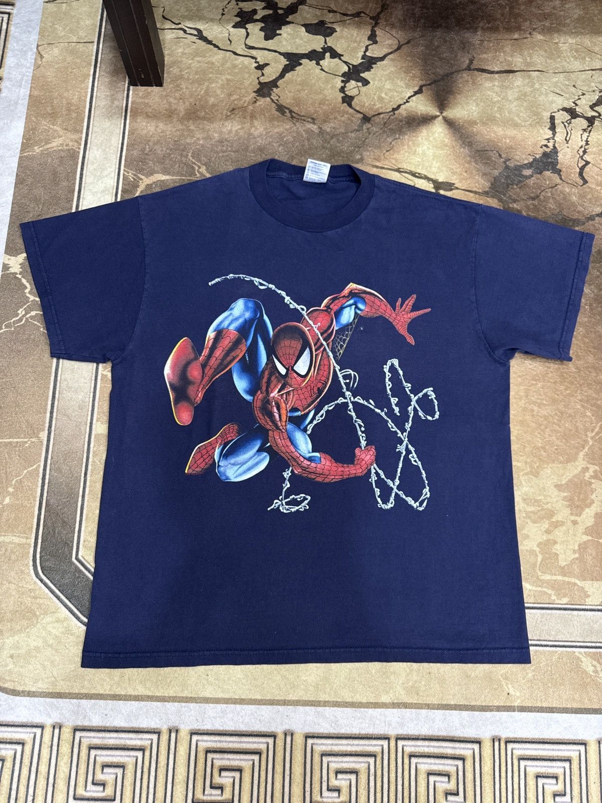 Vintage ‼️Vintage Spiderman 90s shirt‼️ Size US XL / EU 56 / 4 - 1 Thumbnail