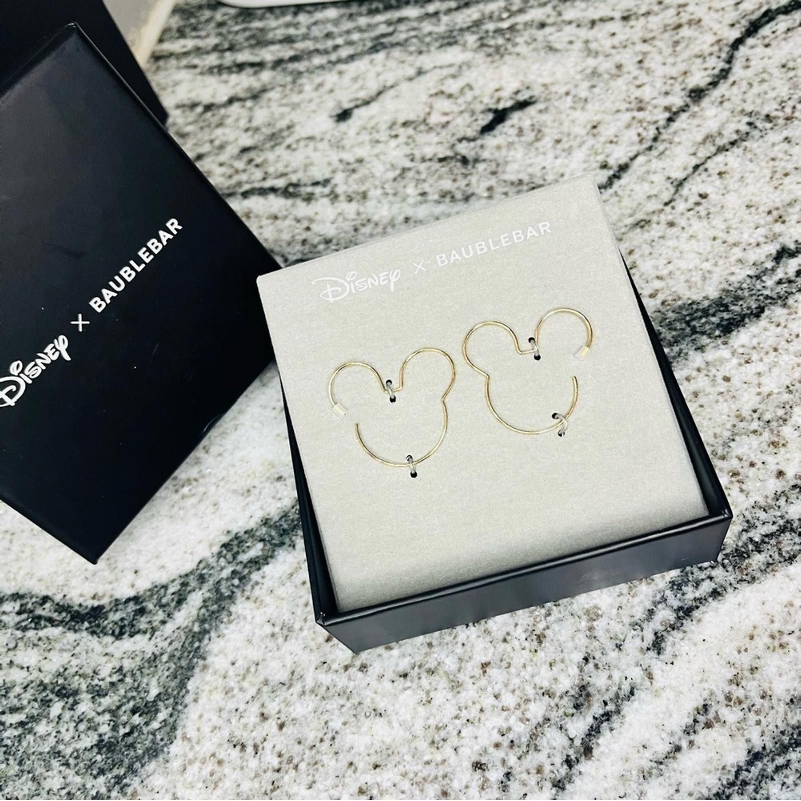 Designer Disney Mickey Mouse Hoop Earrings NWT Size ONE SIZE - 6 Thumbnail