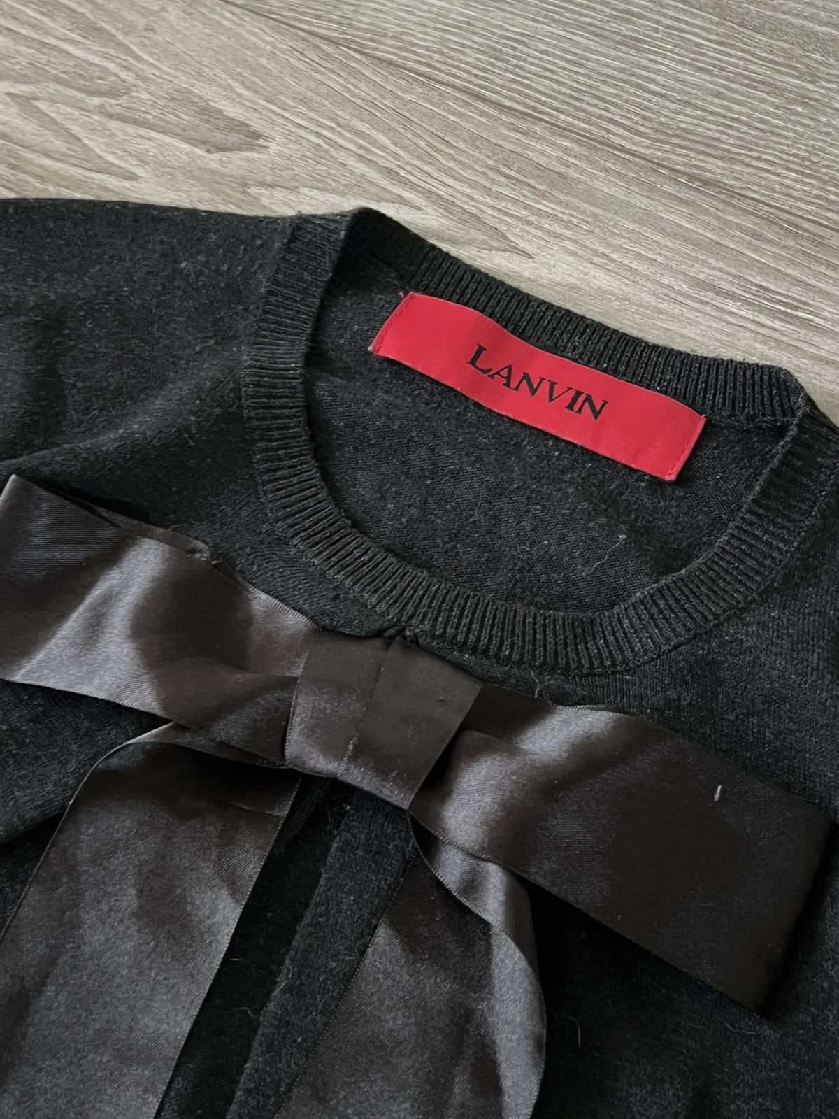 Lanvin ‼️Vintage Lanvin Red Tab Archival Wool Dress‼️ Size XS / US 0-2 / IT 36-38 - 11 Thumbnail