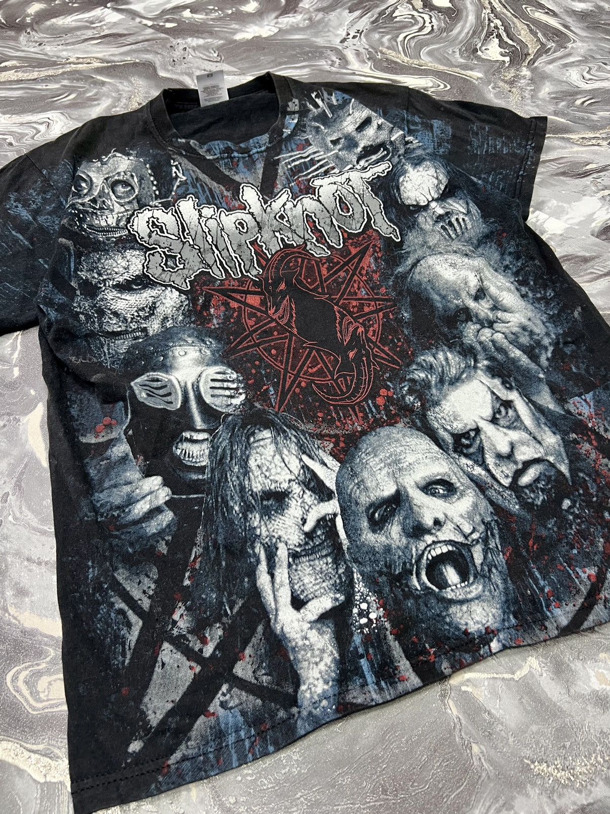 Band Tees × Slipknot Rare Overprint Slipknot Heavy Metal Band Tee Fullprint Hype Size US M / EU 48-50 / 2 - 3 Thumbnail