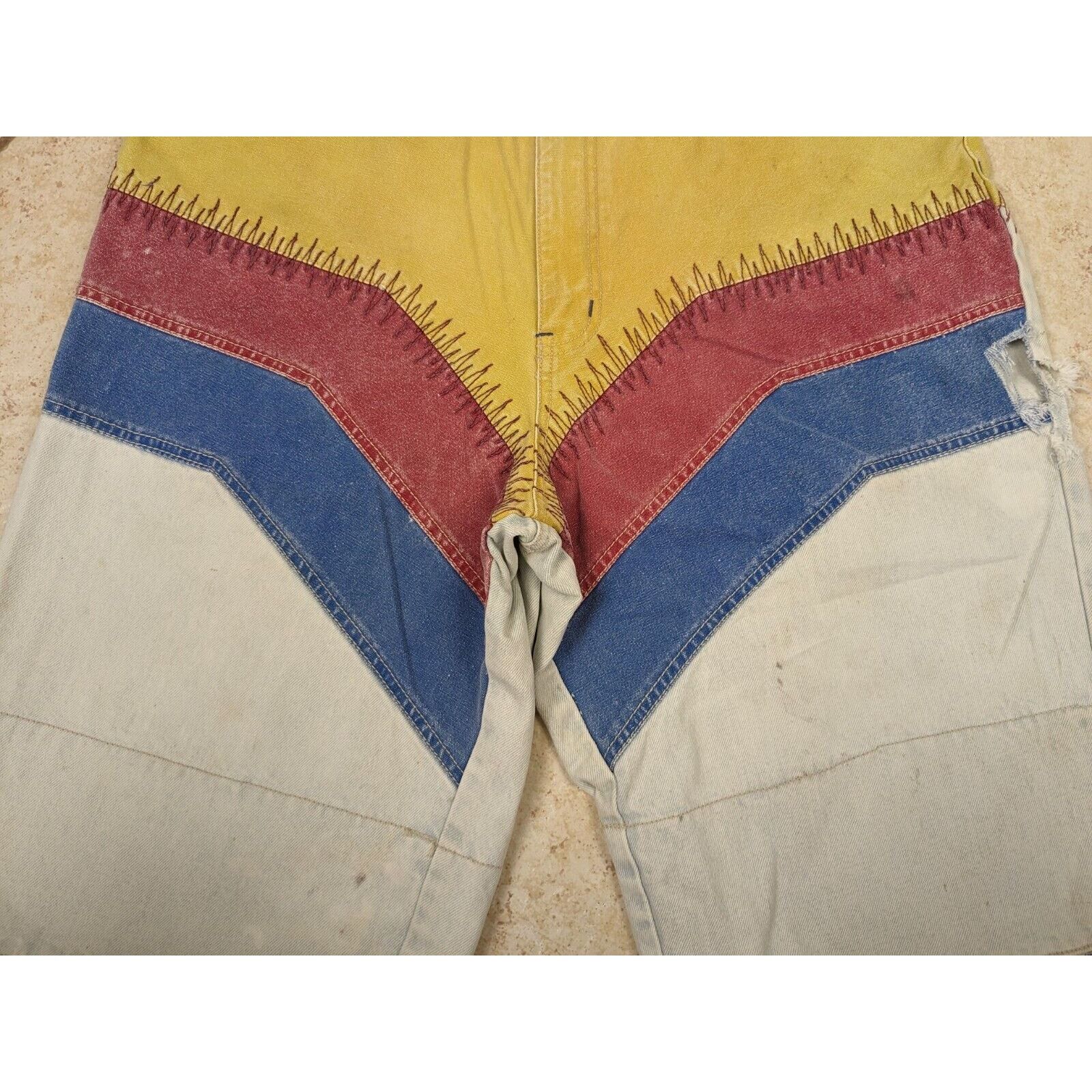 Other Vtg Major Damage 1990's Baggy Denim Shorts Jorts 36x12 Size US 36 / EU 52 - 5 Thumbnail