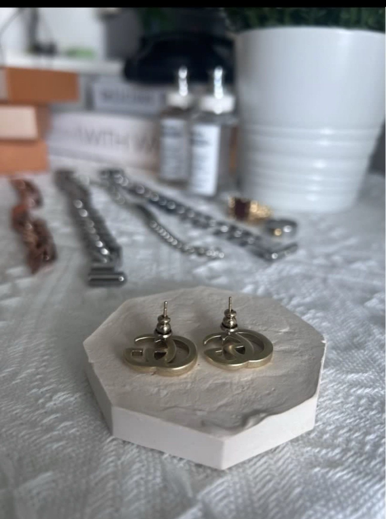 Gucci Authentic Gucci double GG earrings Size ONE SIZE - 2 Thumbnail