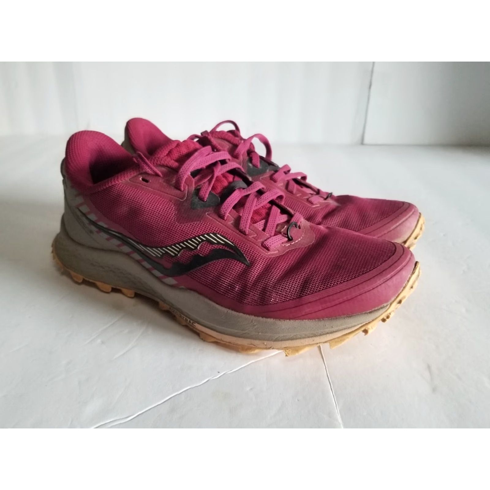 Saucony Saucony Womens Peregrine 11 Cherry Gravel Running Sneakers Size 9 Size US 9 / IT 39 - 2 Thumbnail