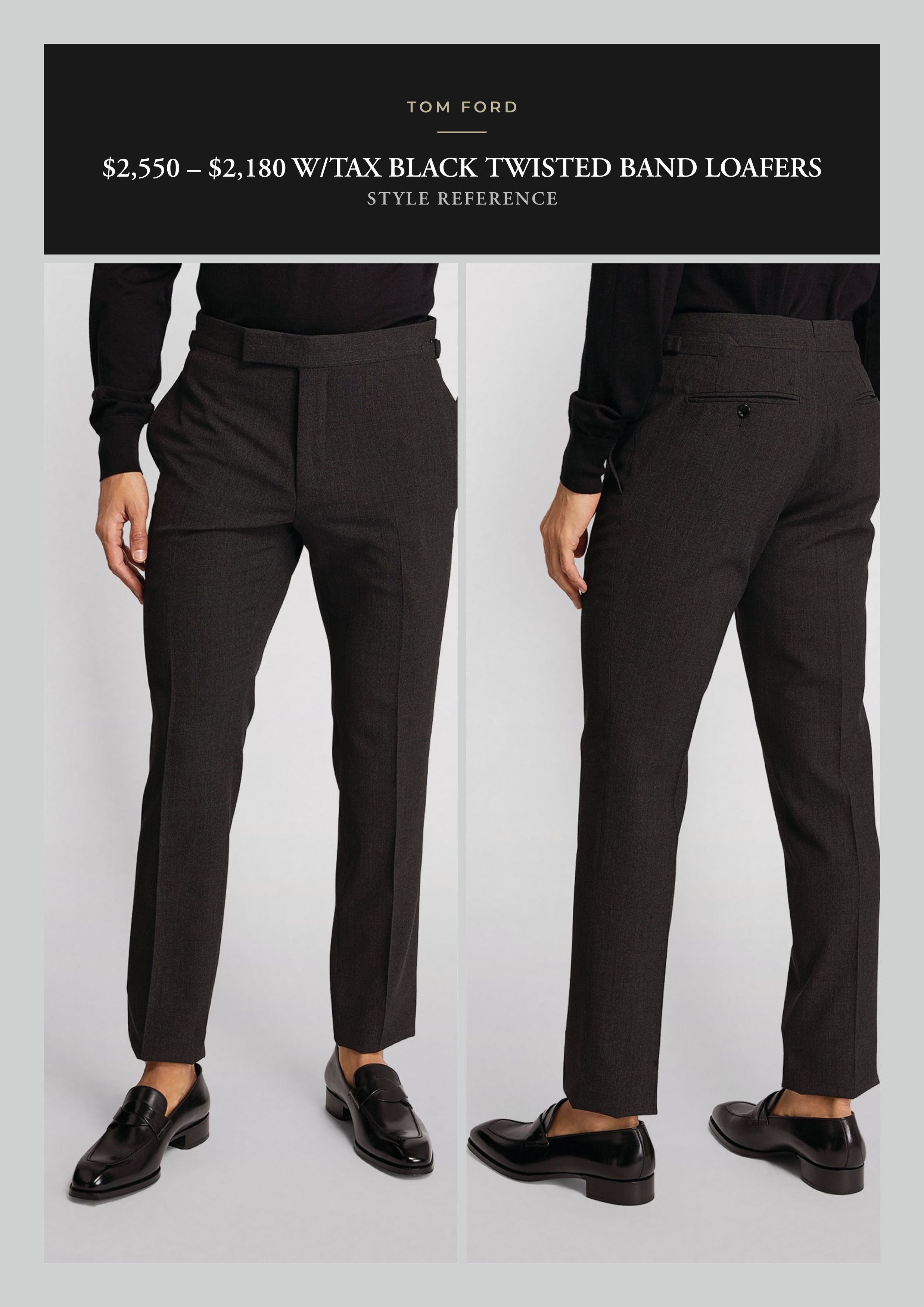 Tom Ford Best Dressed Rare Tall Heel $2,180 Twisted Band Loafers Size US 10 / EU 43 - 13 Thumbnail