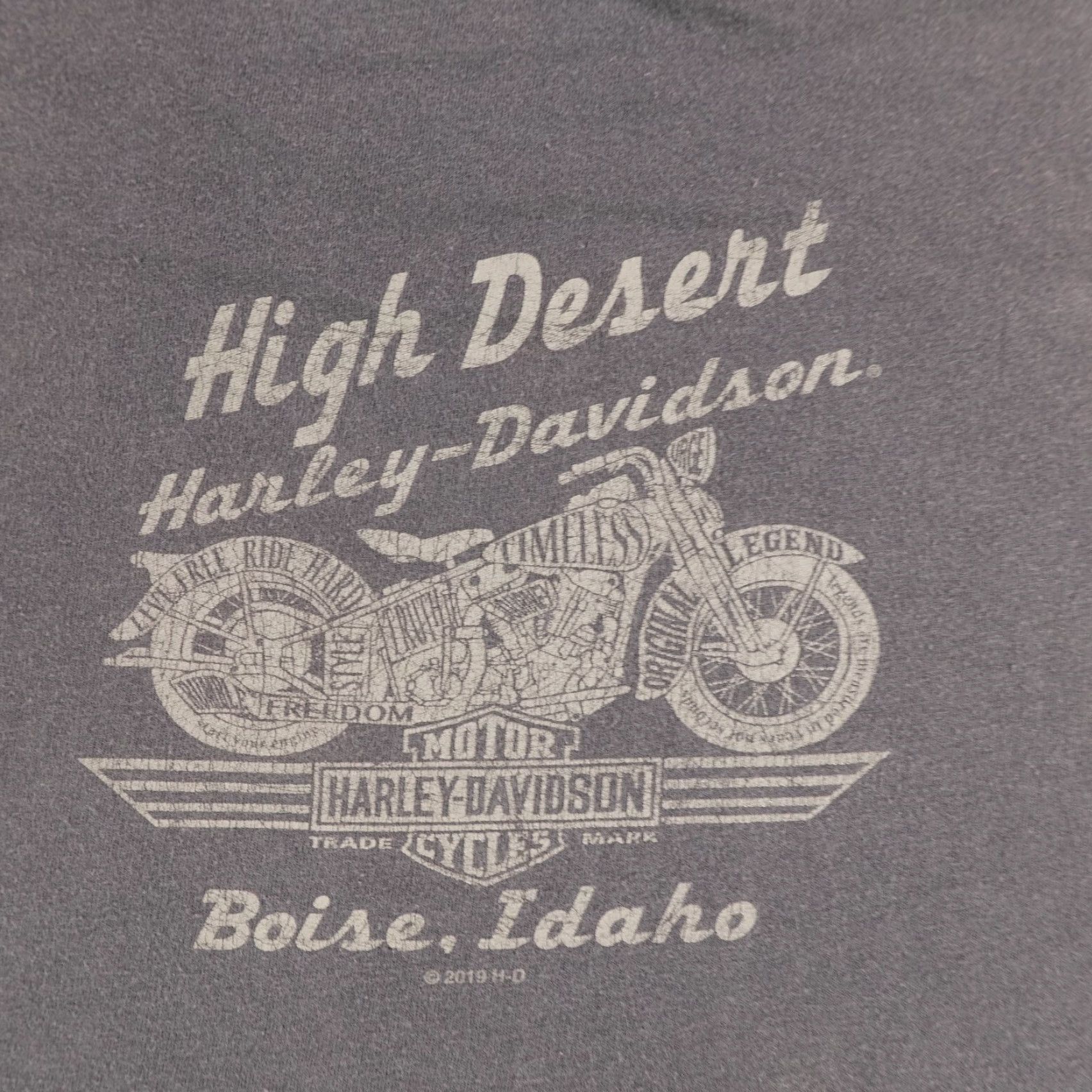 Harley Davidson Harley-Davidson Shirt Mens 2XL Gray Boise Idaho Motorcycles Biker High Desert Graphic Print Crew Neck Short Sleeve T-Shirt Size US XXL / EU 58 / 5 - 7 Thumbnail