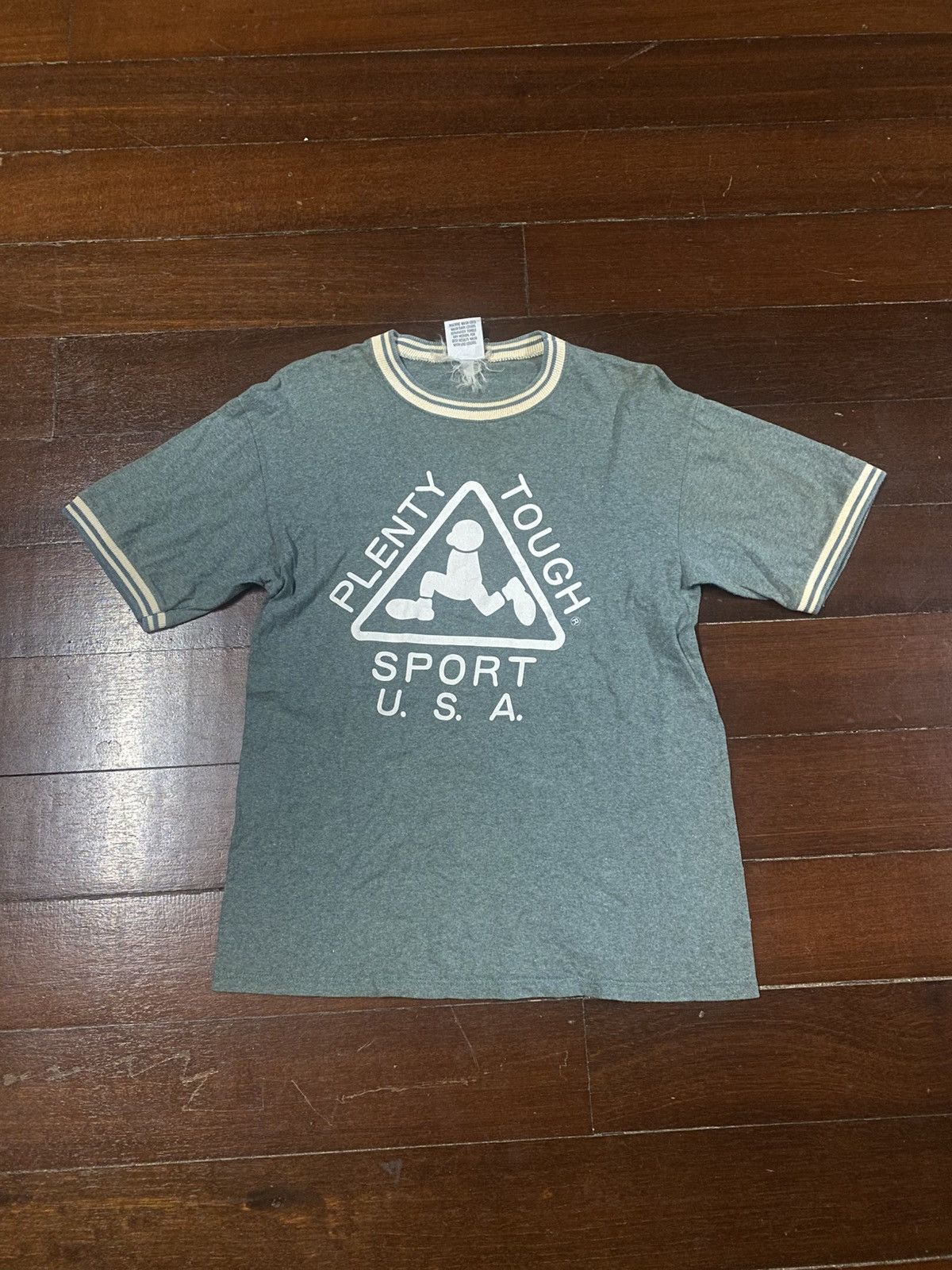 Vintage Plenty Tough Sport USA skateboard ringger tee