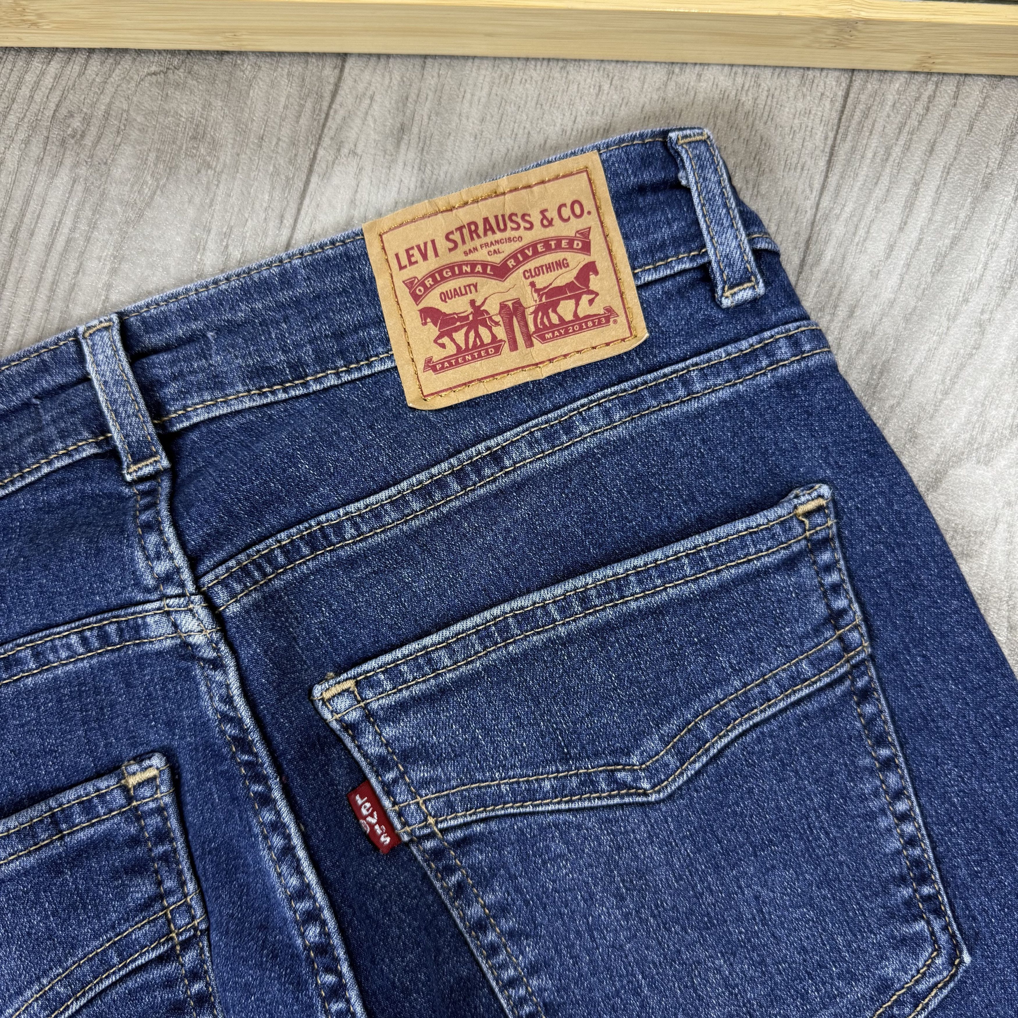 Levi's Levi's 725 High Rise Bootcut Blue Denim Jeans Size 27" / US 4 / IT 40 - 8 Thumbnail