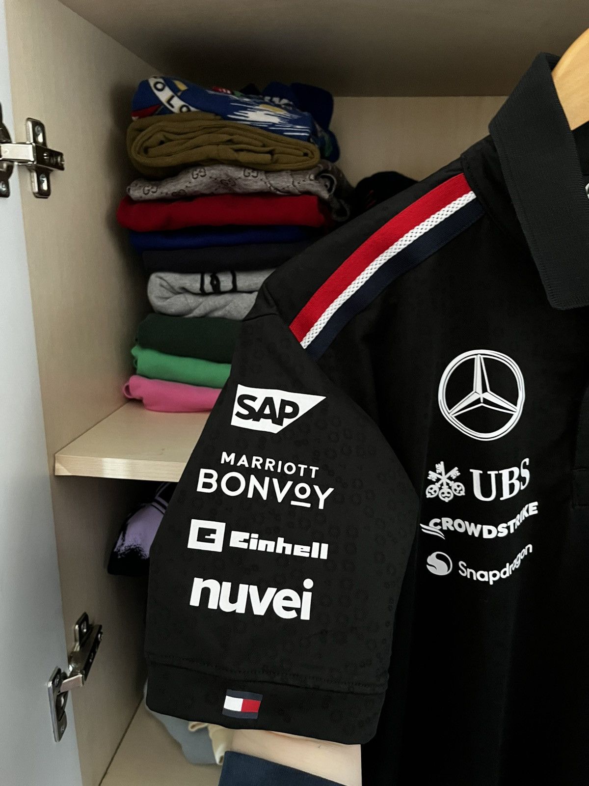 Mercedes-Benz F1 Mercedes Benz Petronas AMG Tommy Hilfiger Polo Tee Size US L / EU 52-54 / 3 - 4 Thumbnail