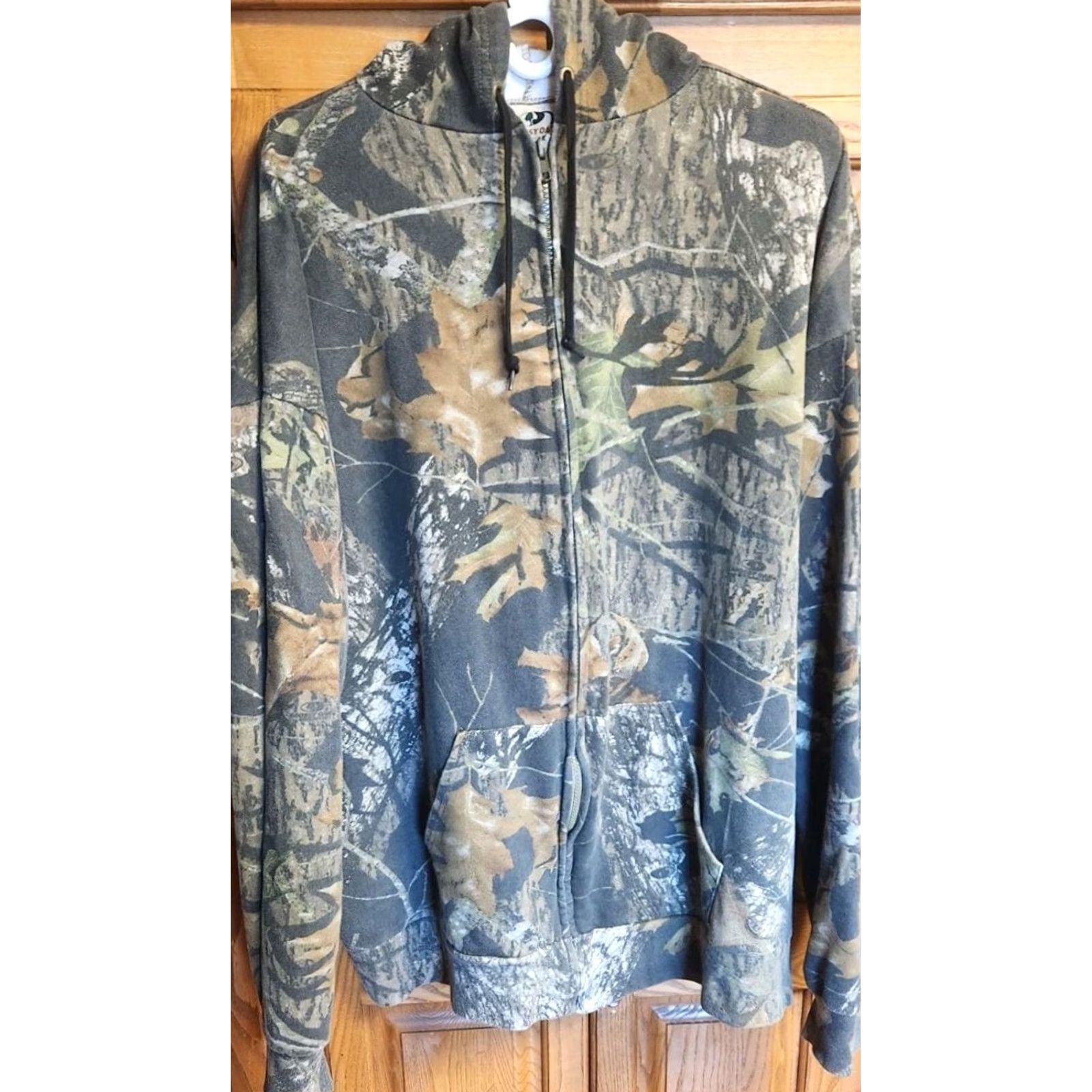 Vintage VINTAGE Mossy Oak Hoodie Mens 2XL Camo Break Up Full Zip Woodstalker Sweatshirt Size US XXL / EU 58 / 5 - 3 Thumbnail