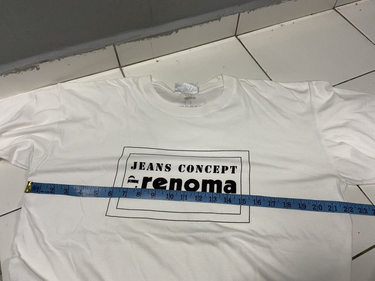 Vintage UP RENOMA JEANS CONCEPT WHITE TEE SHIRT Size US L / EU 52-54 / 3 - 8 Thumbnail
