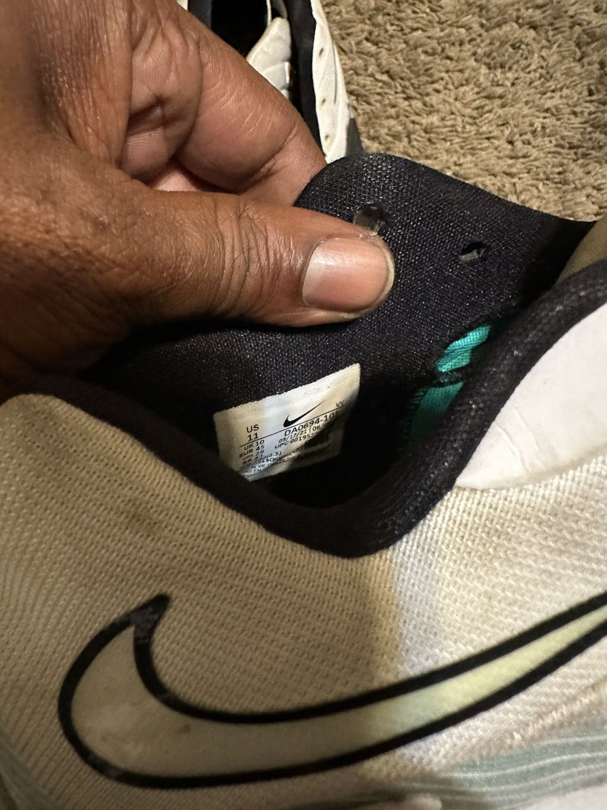 NBA × Nike × Vintage Vintage Nike Zoom Freak 3 “clear emerald” 2021 size 11 Size US 11 / EU 44 - 10 Thumbnail