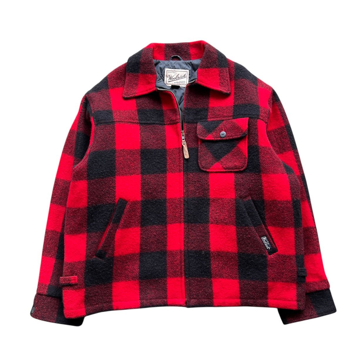 Woolrich Woolen Mills Vintage Woolrich red black buffalo-plaid wool jacket quilted Size US L / EU 52-54 / 3 - 3 Thumbnail