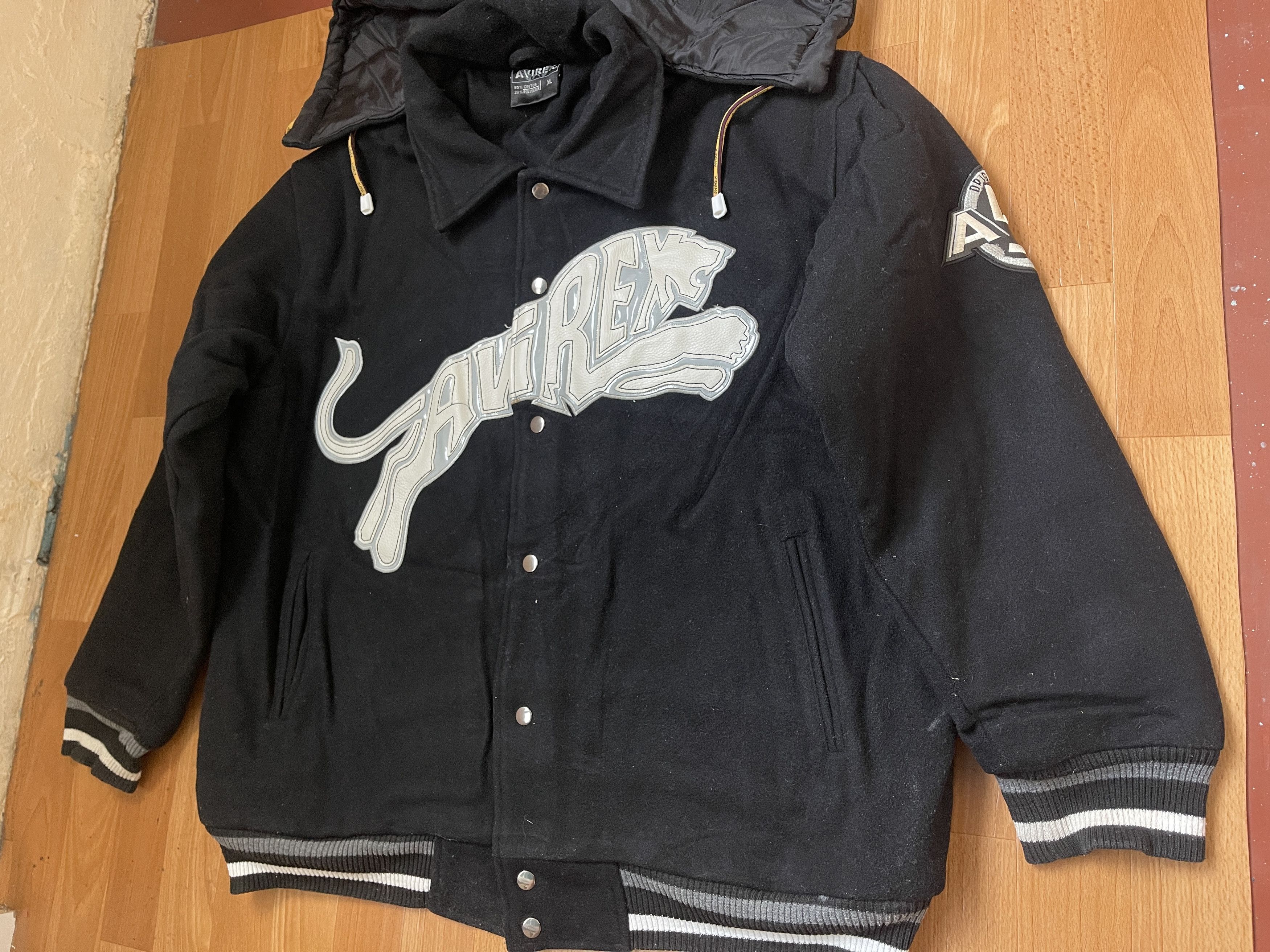 Avirex AVIREX jacket, black, vintage coat, 90s old school size XL Size US XL / EU 56 / 4 - 14 Thumbnail