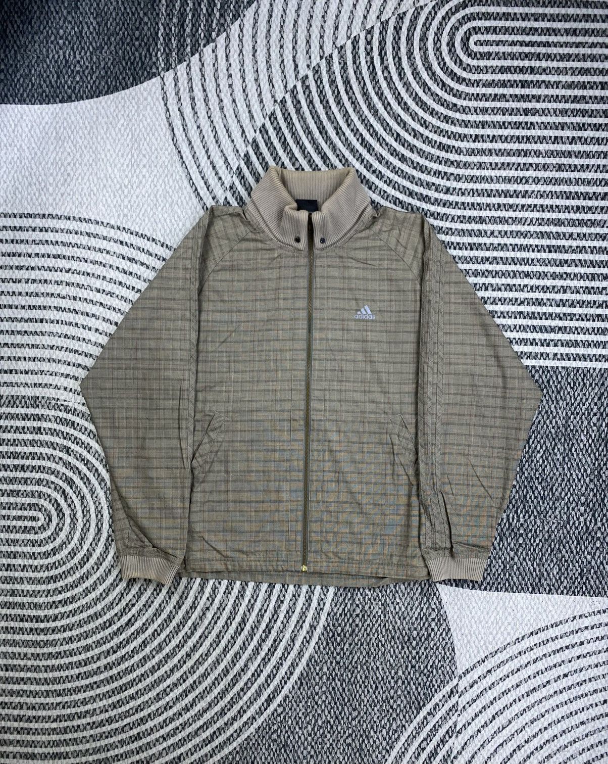 Adidas Adidas Climaproof Beige Plaid Zipper Jacket Size US M / EU 48-50 / 2 - 1 Thumbnail